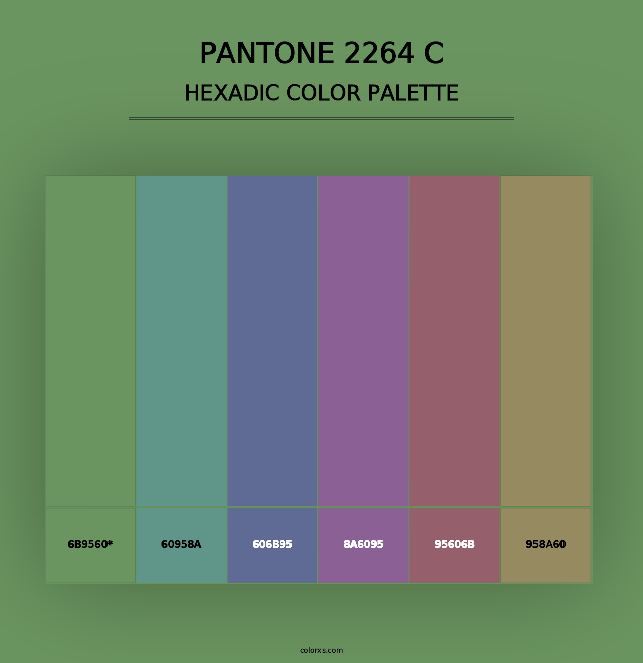 PANTONE 2264 C - Hexadic Color Palette