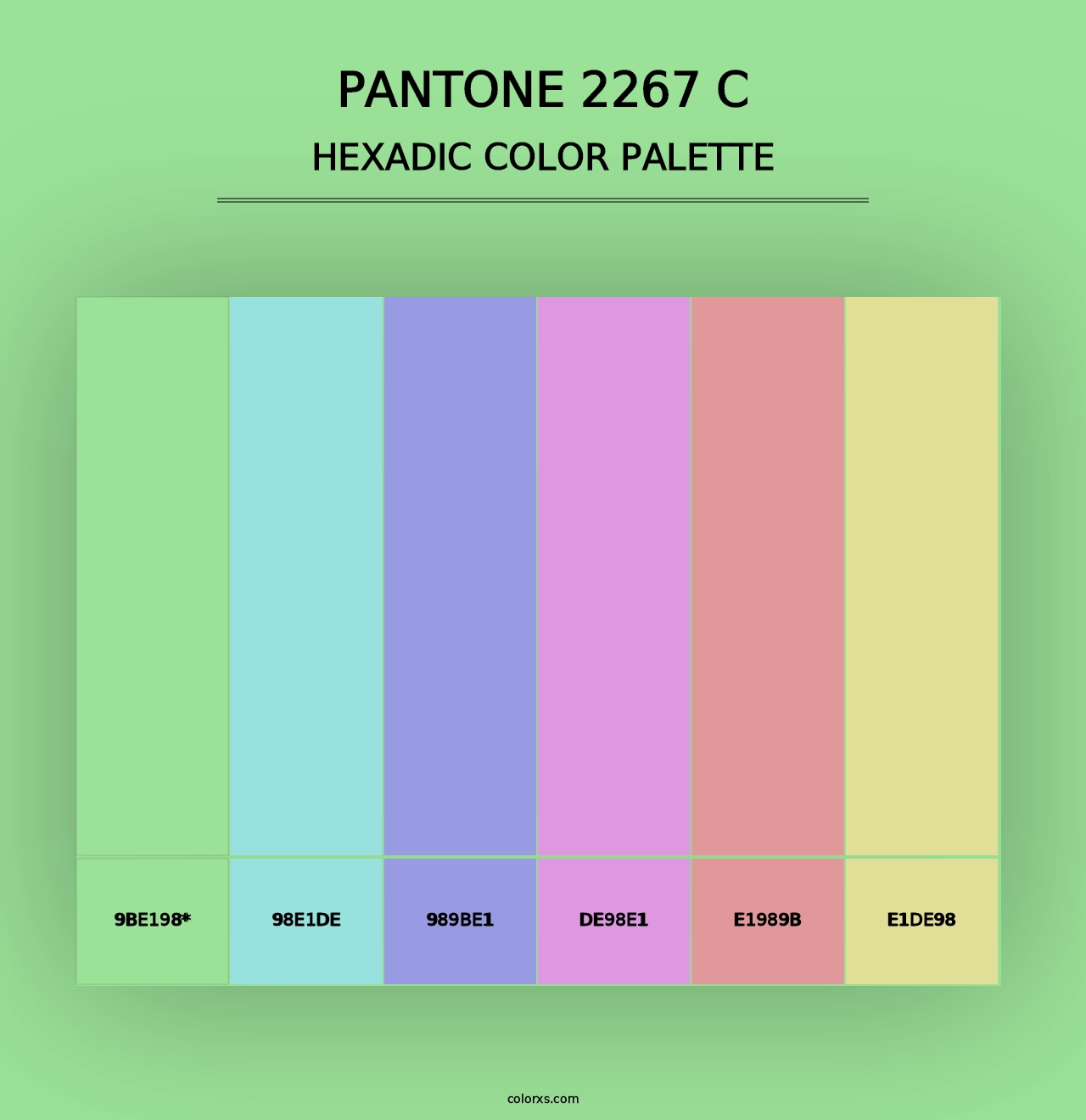 PANTONE 2267 C - Hexadic Color Palette