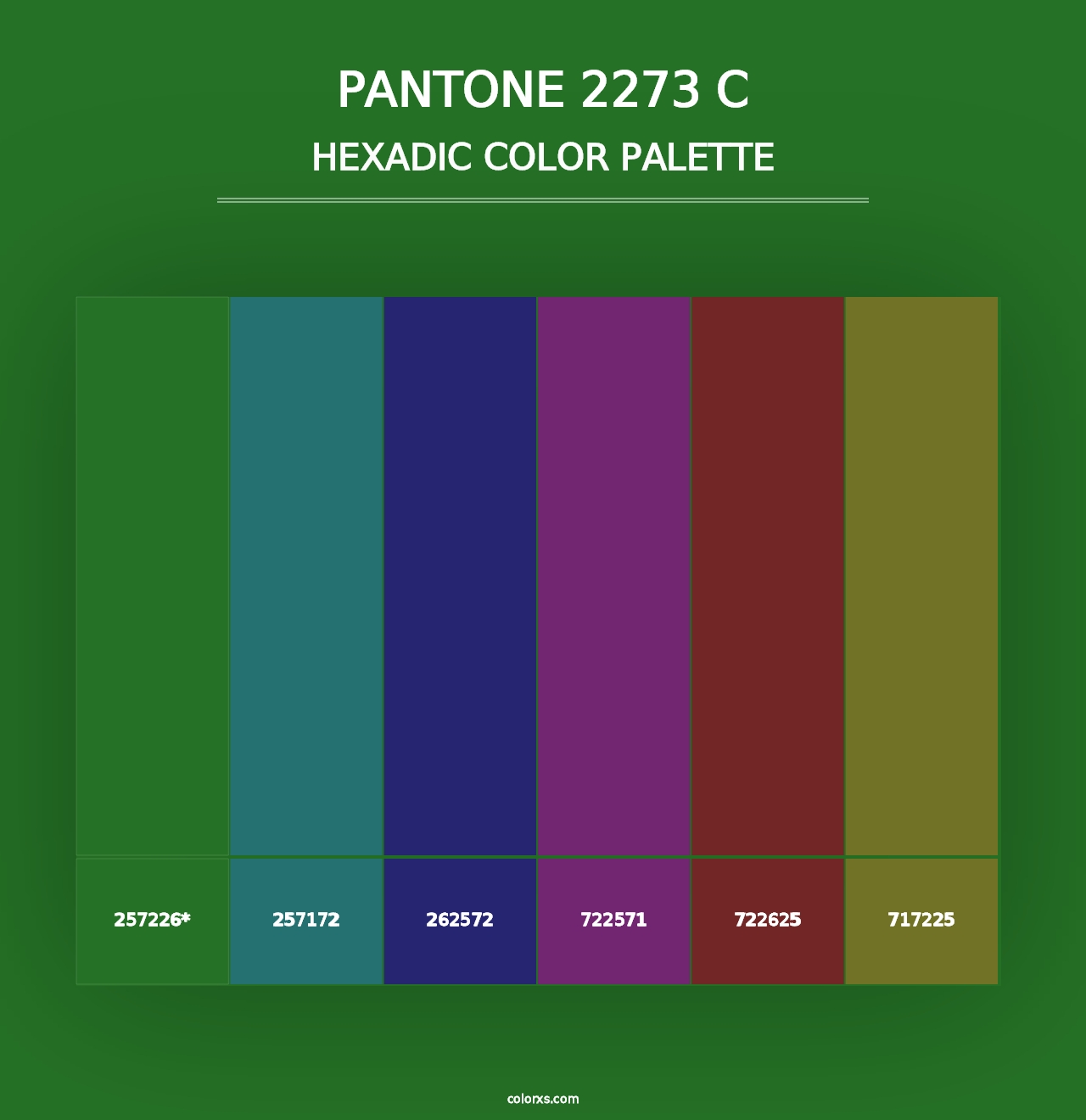 PANTONE 2273 C - Hexadic Color Palette