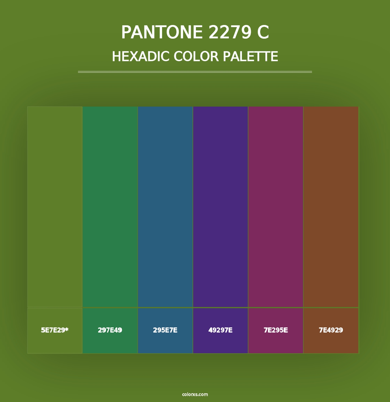 PANTONE 2279 C - Hexadic Color Palette