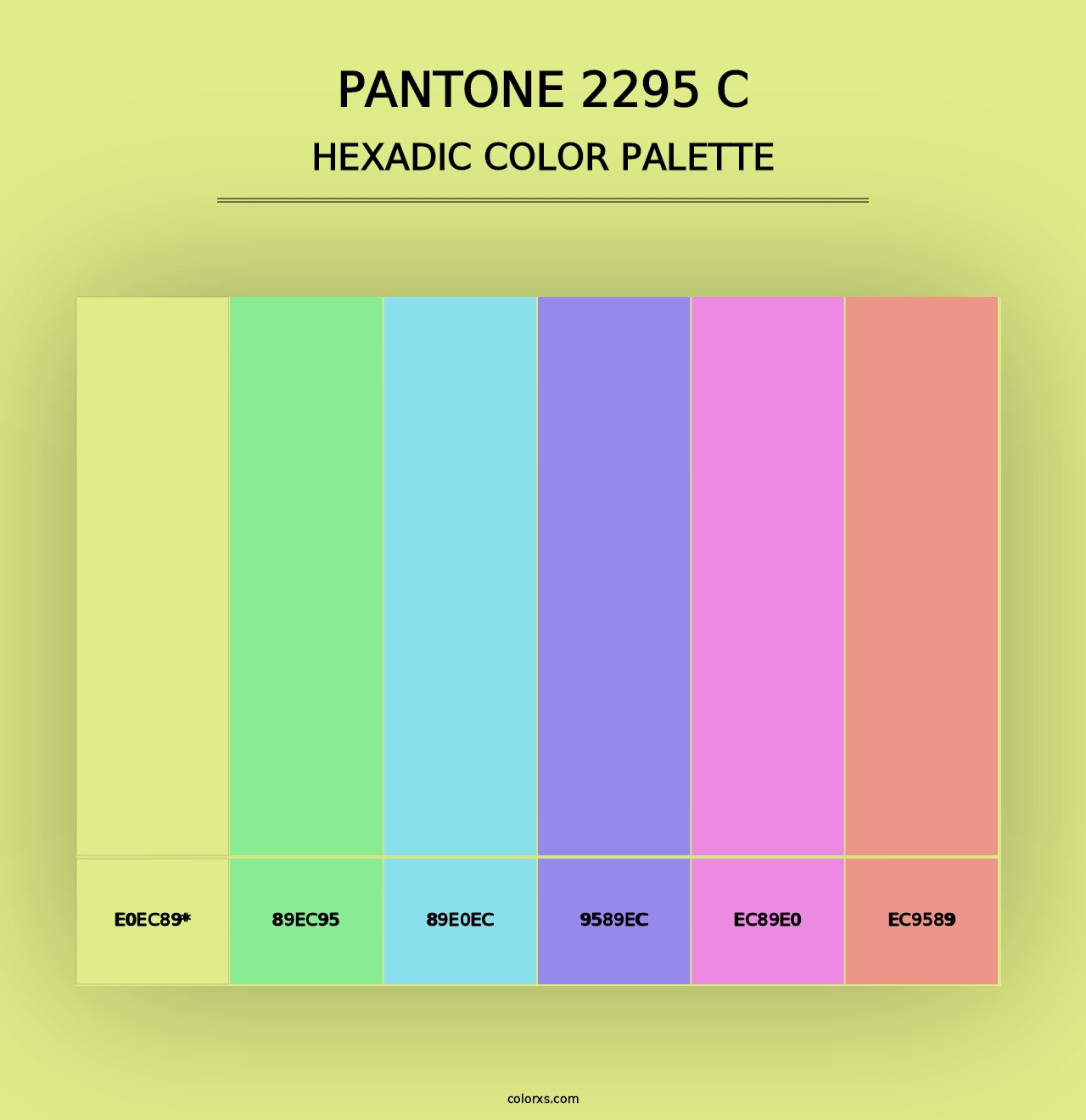 PANTONE 2295 C - Hexadic Color Palette