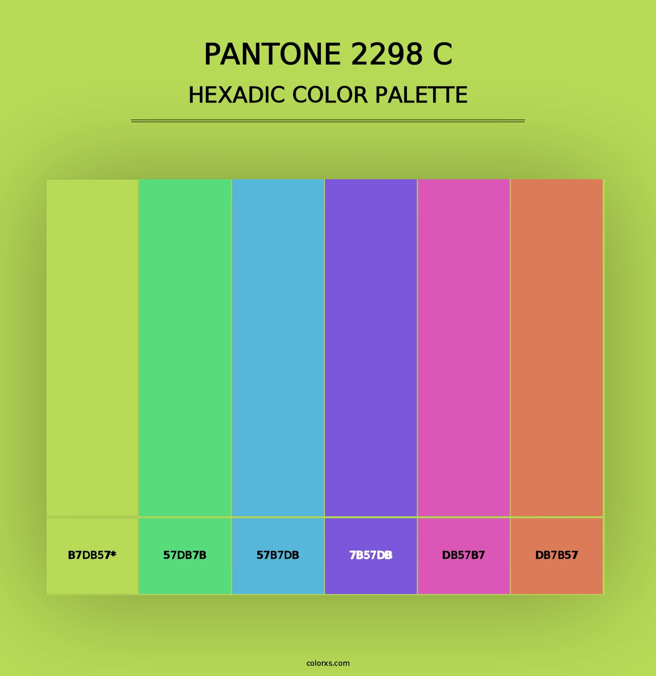 PANTONE 2298 C - Hexadic Color Palette