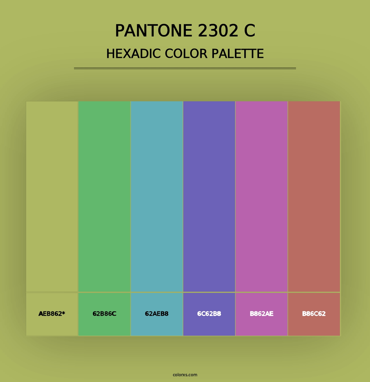 PANTONE 2302 C - Hexadic Color Palette