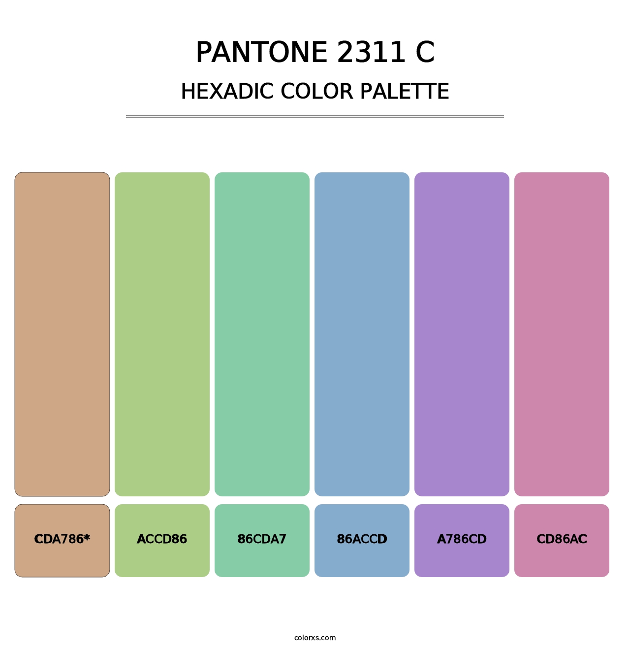 PANTONE 2311 C - Hexadic Color Palette