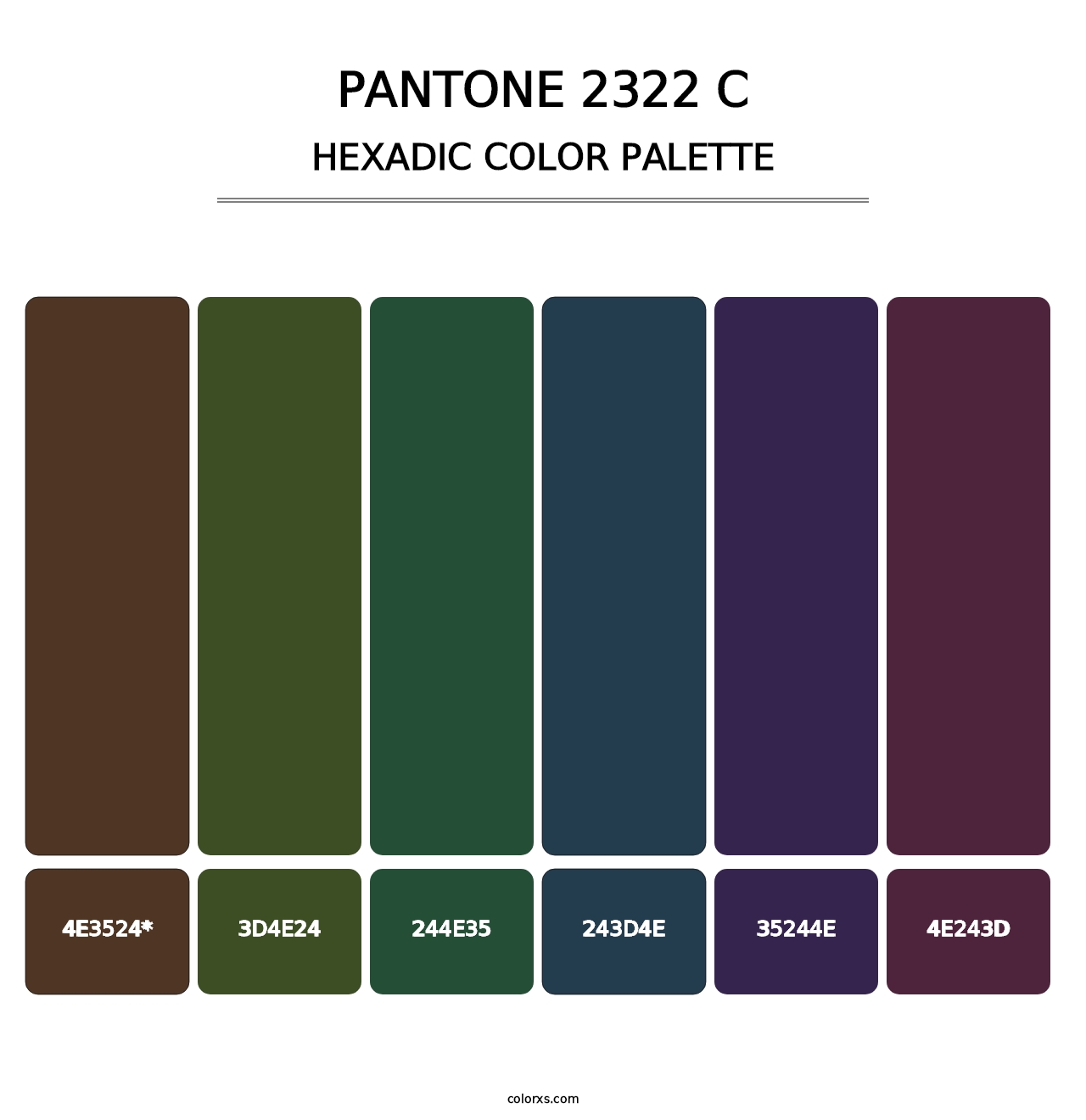 PANTONE 2322 C - Hexadic Color Palette