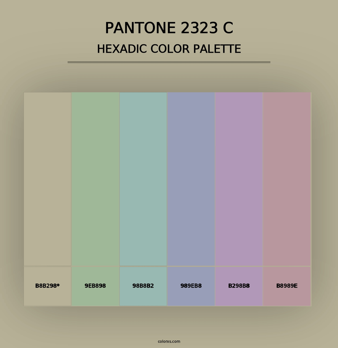 PANTONE 2323 C - Hexadic Color Palette