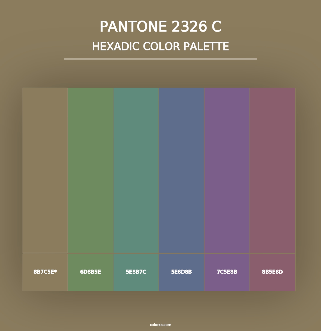 PANTONE 2326 C - Hexadic Color Palette