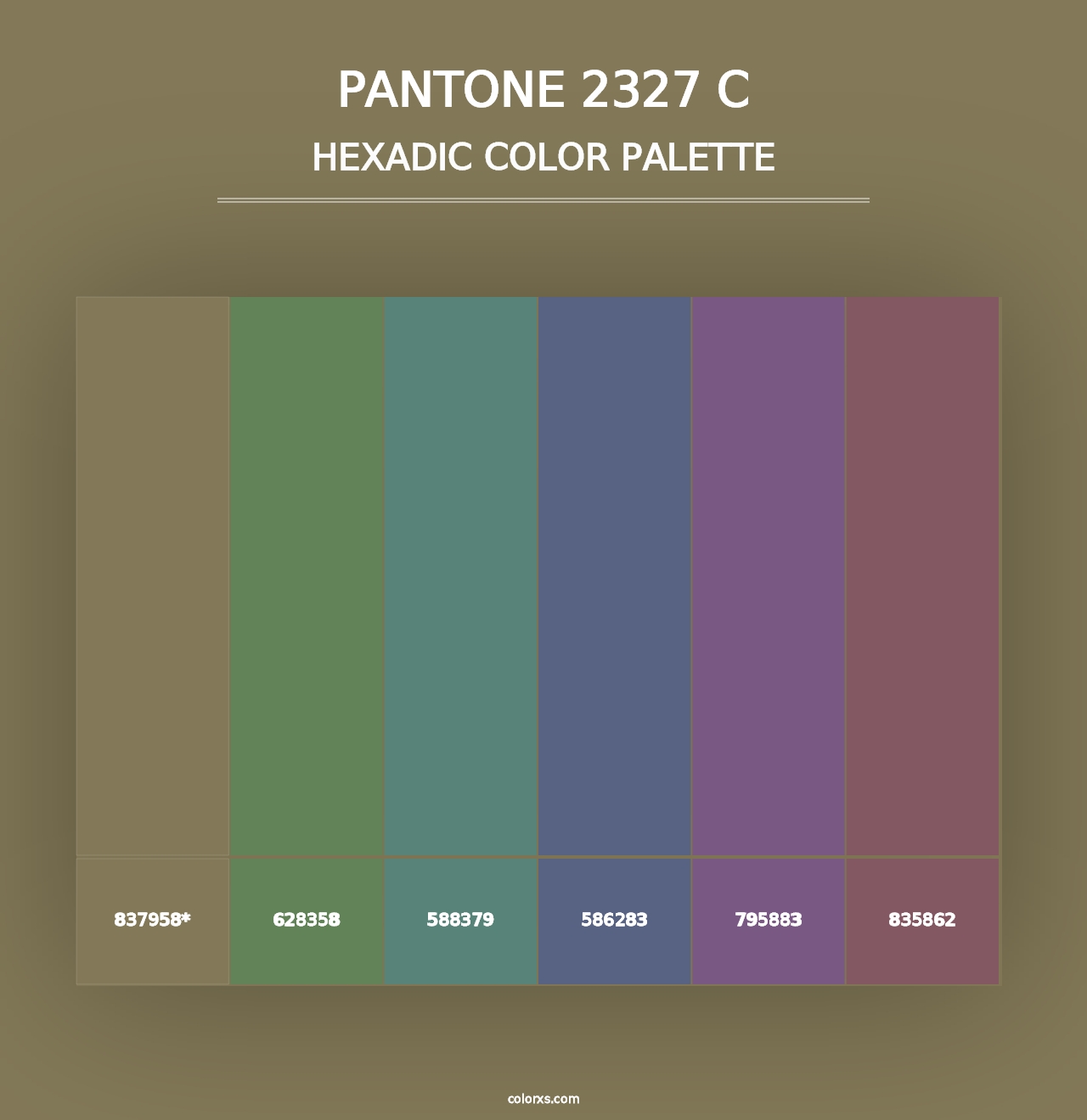 PANTONE 2327 C - Hexadic Color Palette