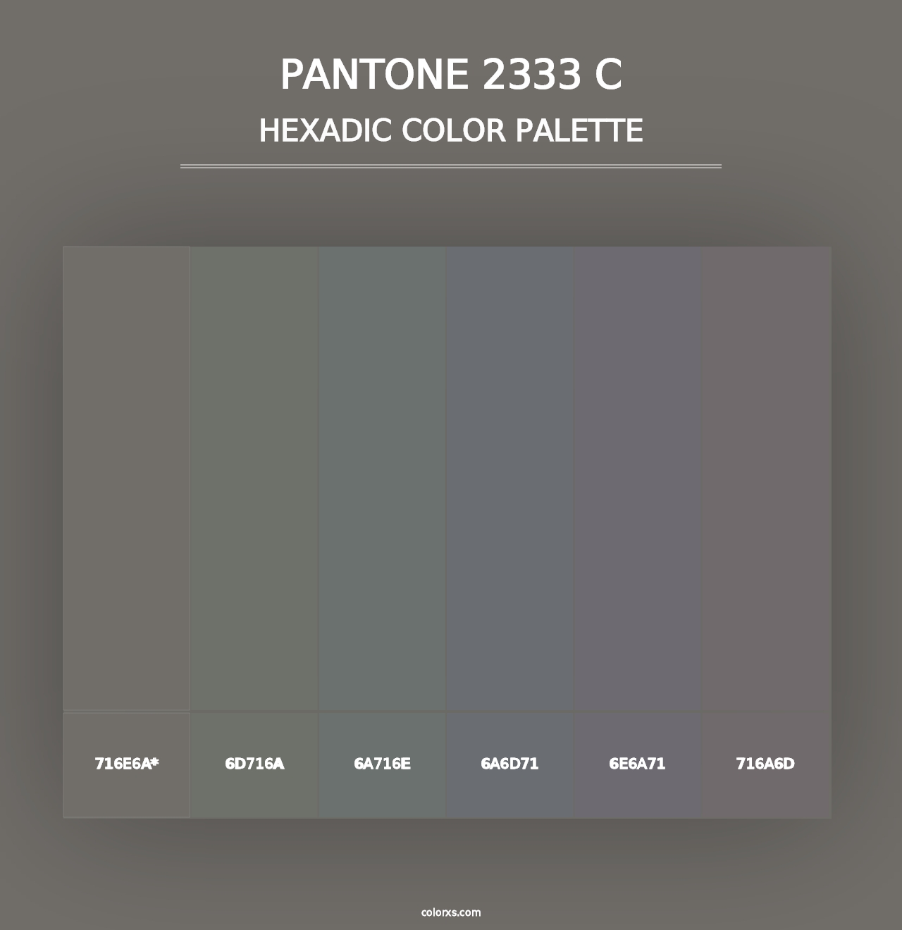 PANTONE 2333 C - Hexadic Color Palette