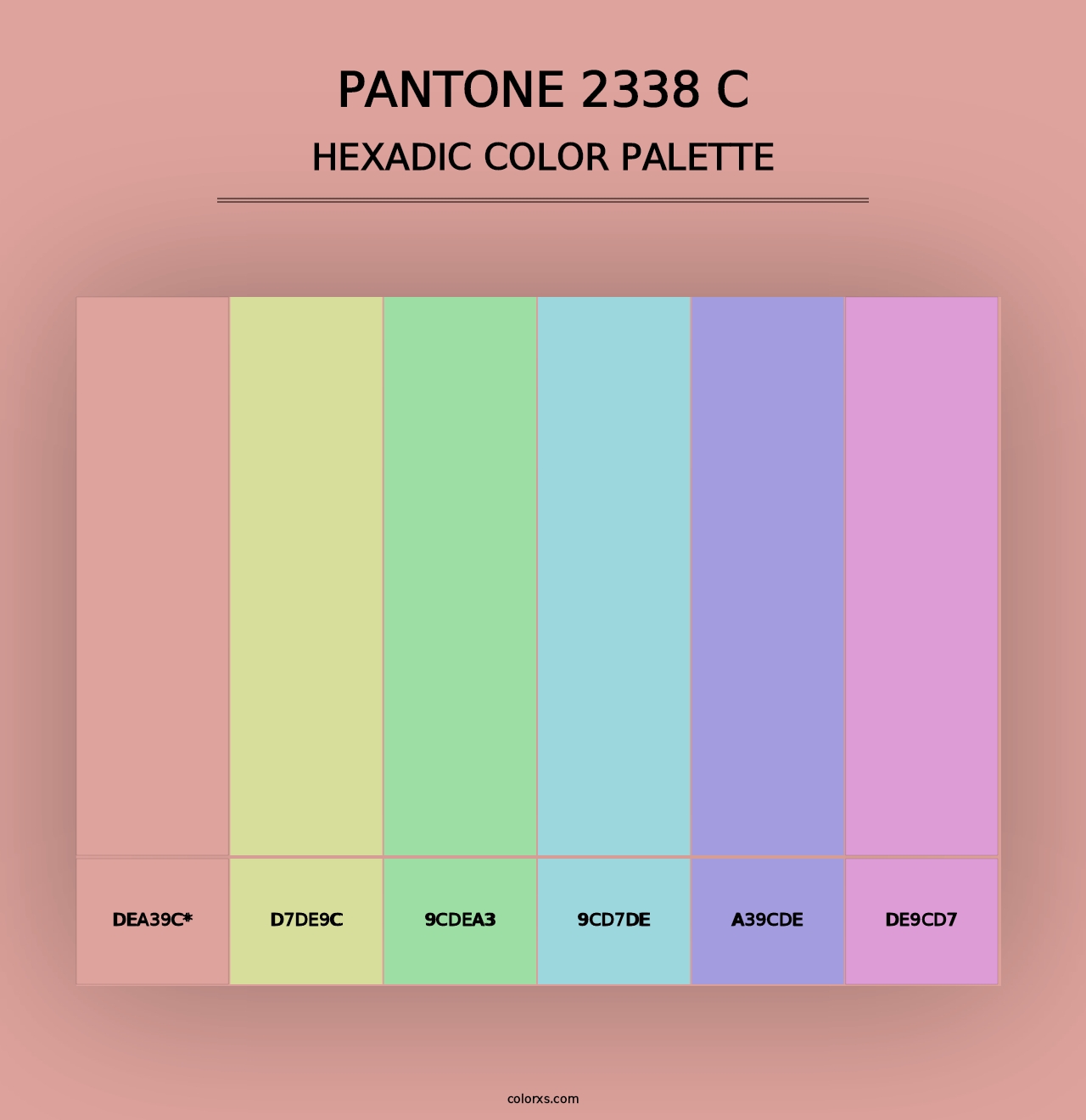 PANTONE 2338 C - Hexadic Color Palette