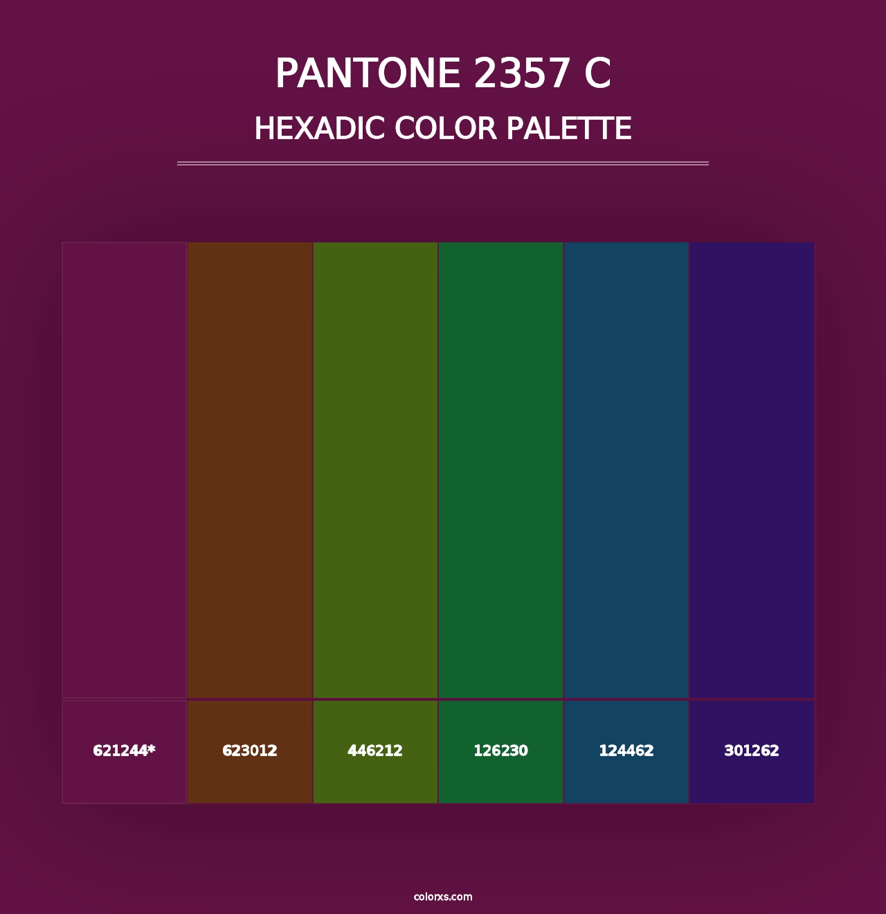 PANTONE 2357 C - Hexadic Color Palette