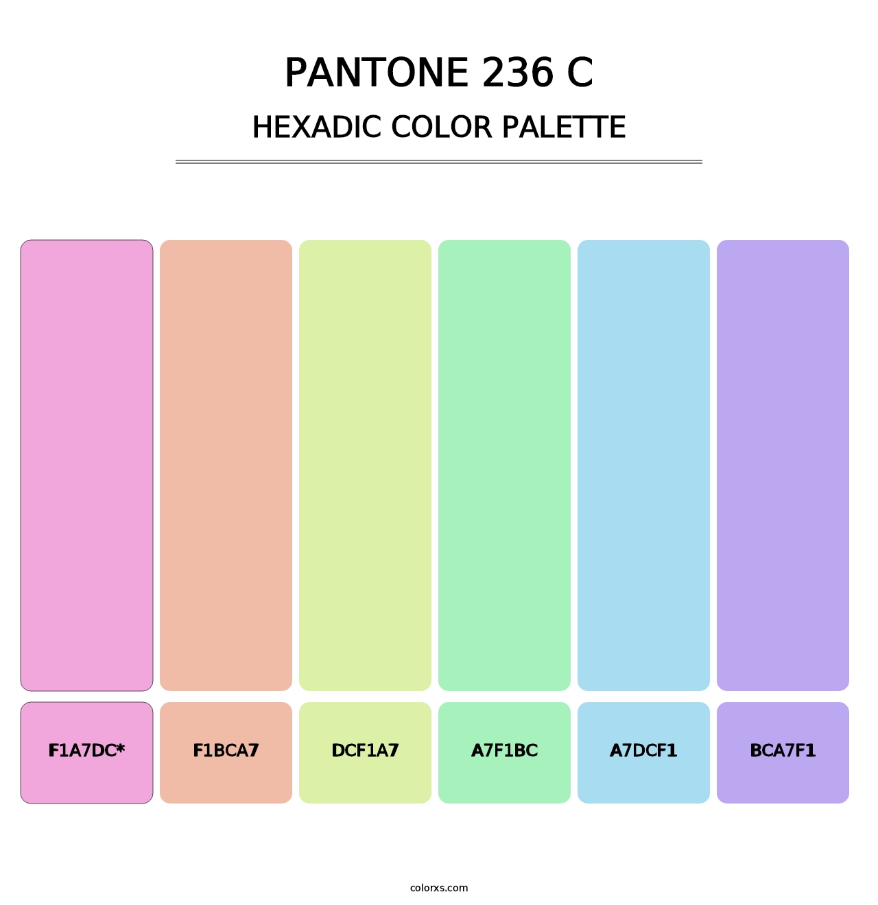 PANTONE 236 C - Hexadic Color Palette