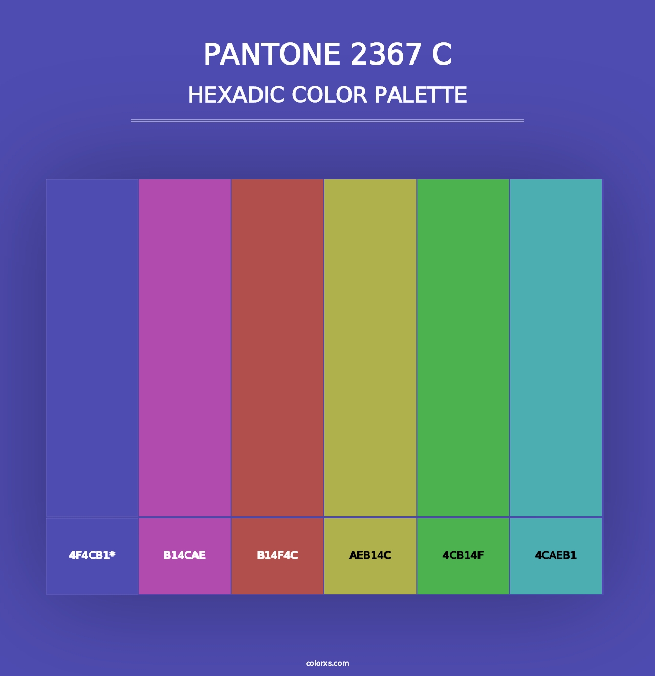 PANTONE 2367 C - Hexadic Color Palette