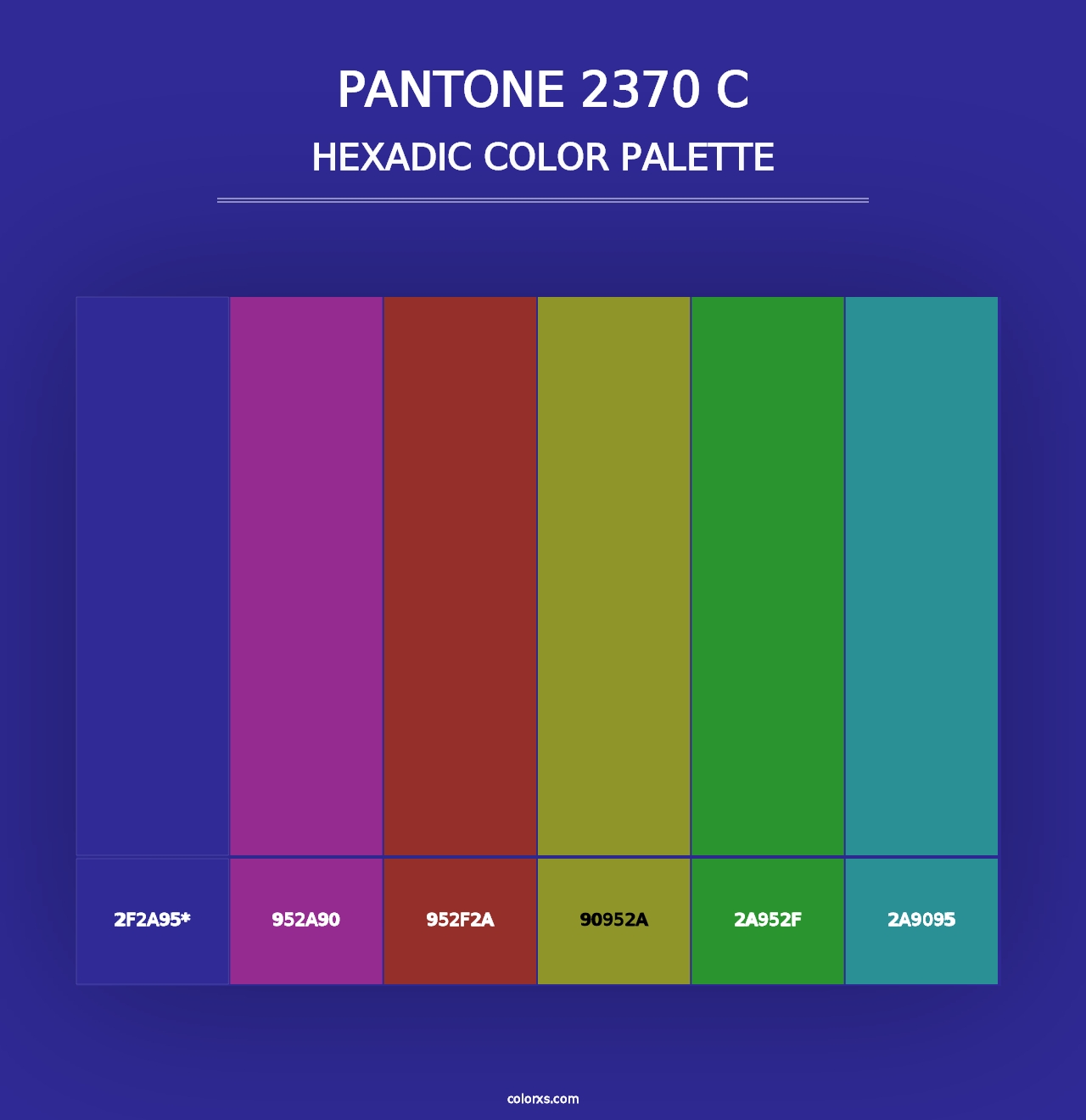 PANTONE 2370 C - Hexadic Color Palette