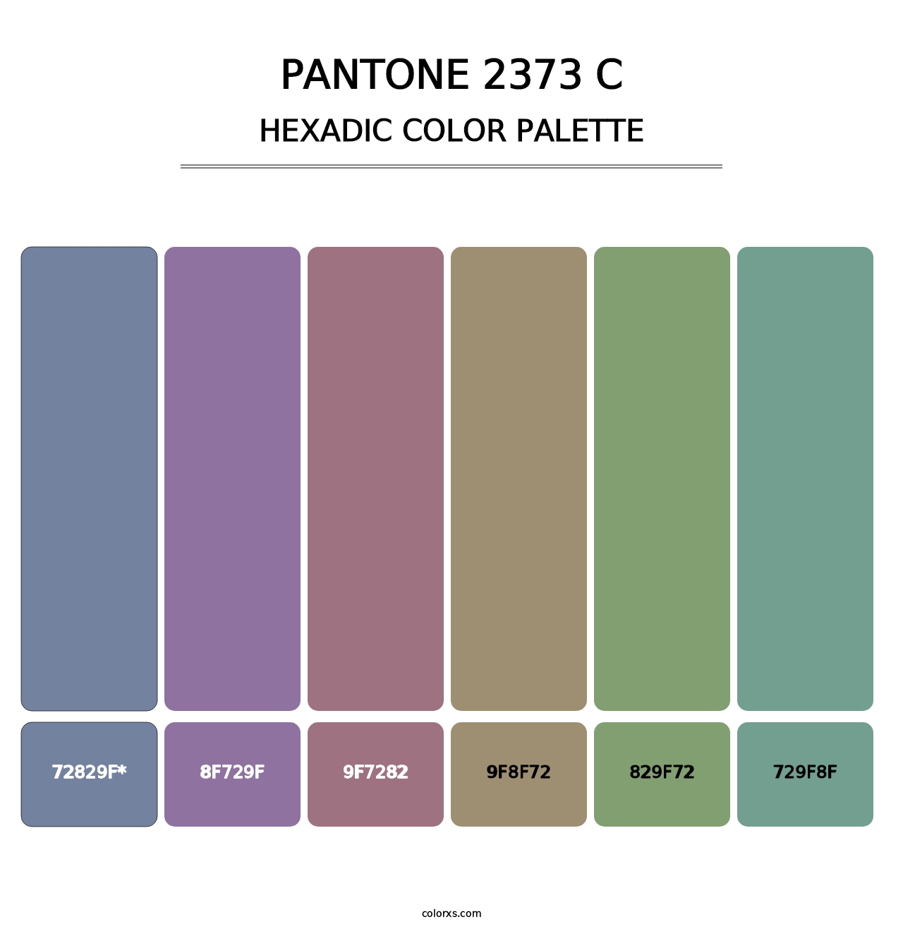 PANTONE 2373 C - Hexadic Color Palette