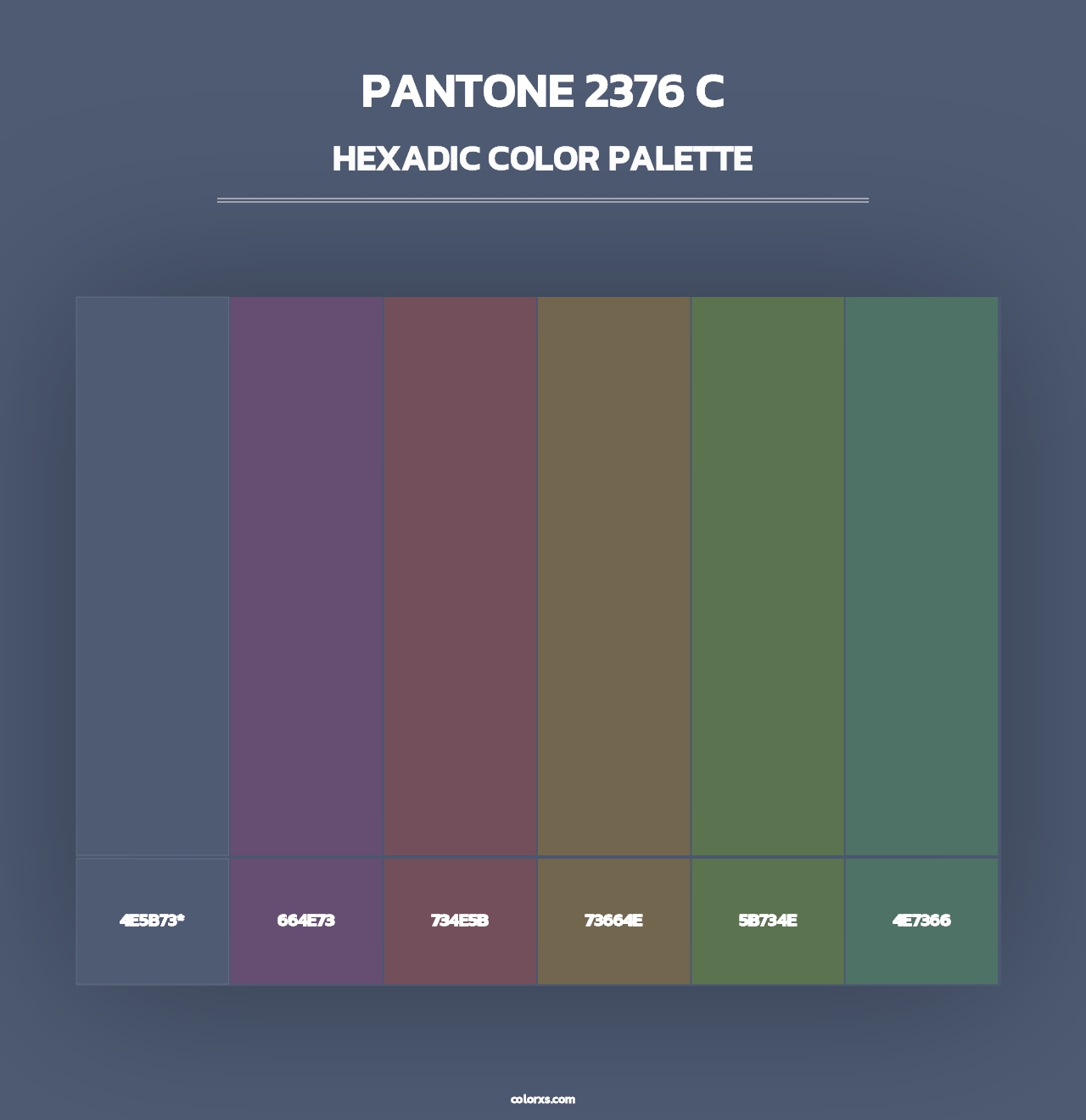 PANTONE 2376 C - Hexadic Color Palette