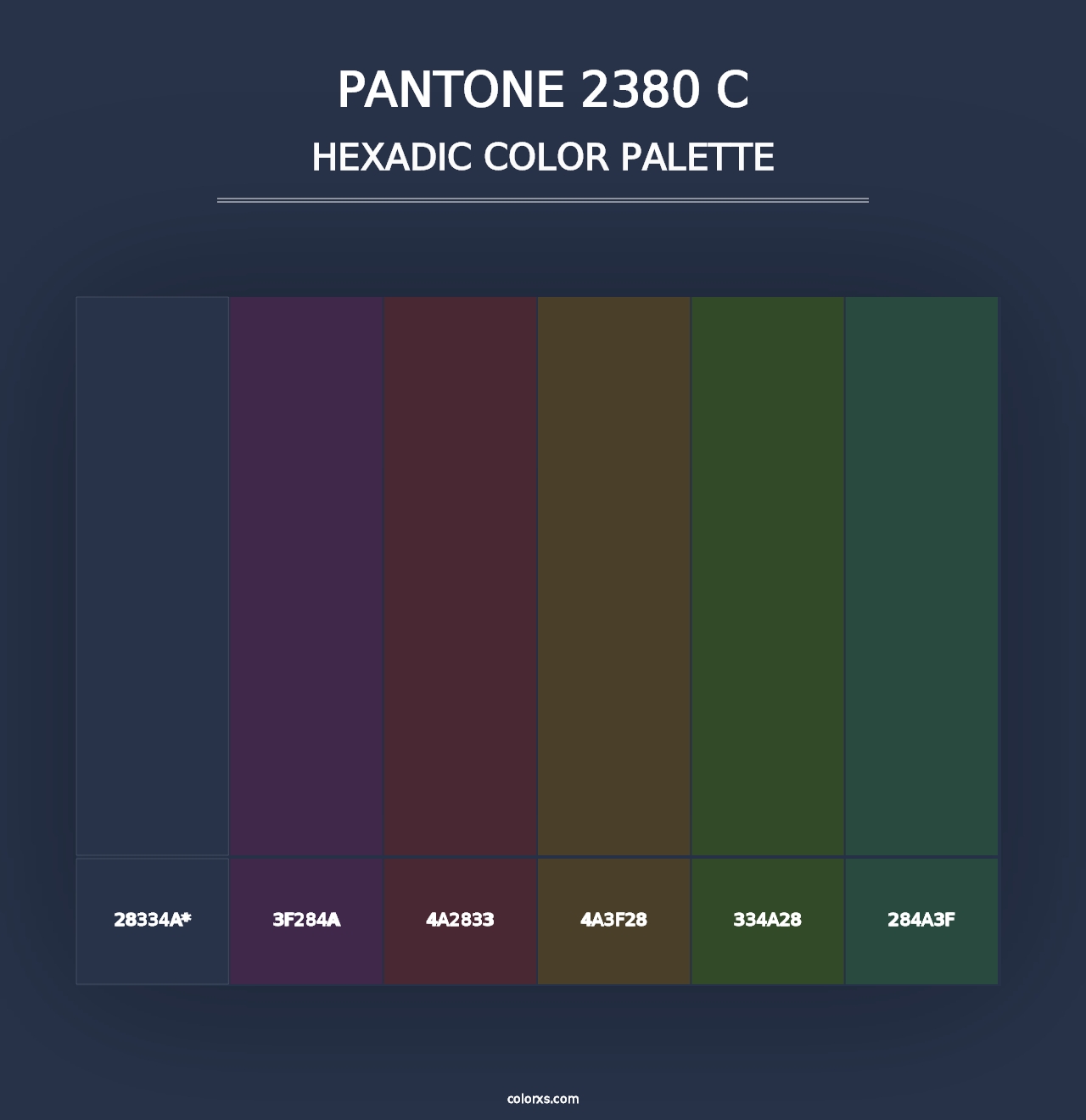 PANTONE 2380 C - Hexadic Color Palette