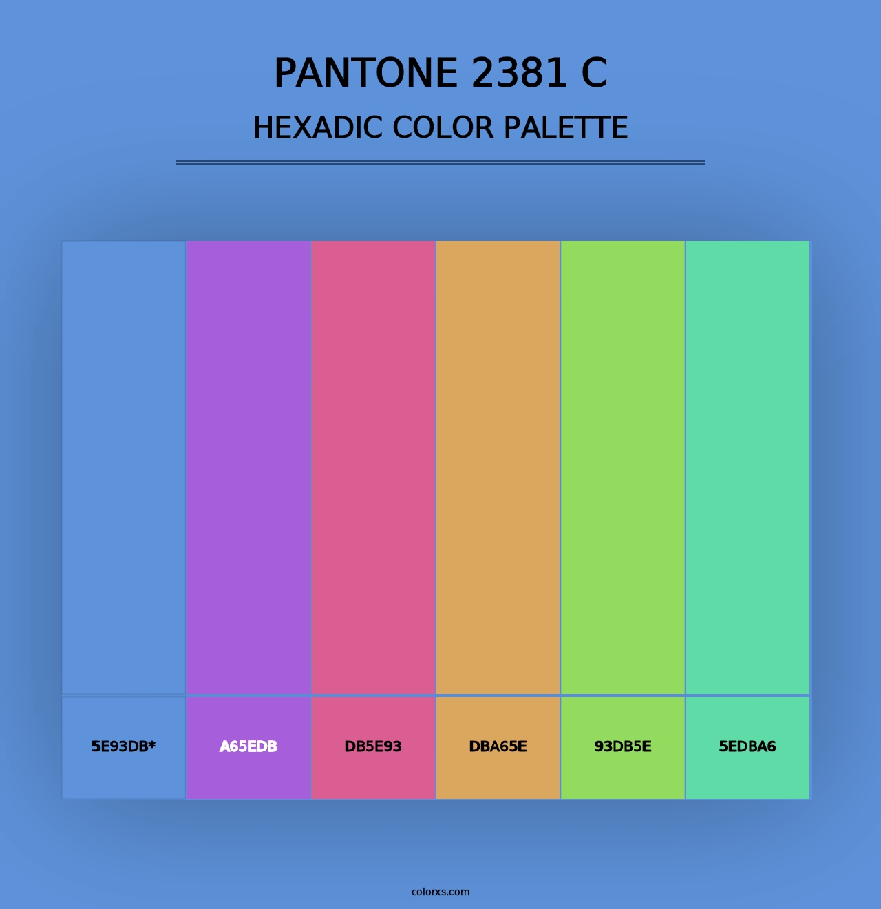 PANTONE 2381 C - Hexadic Color Palette