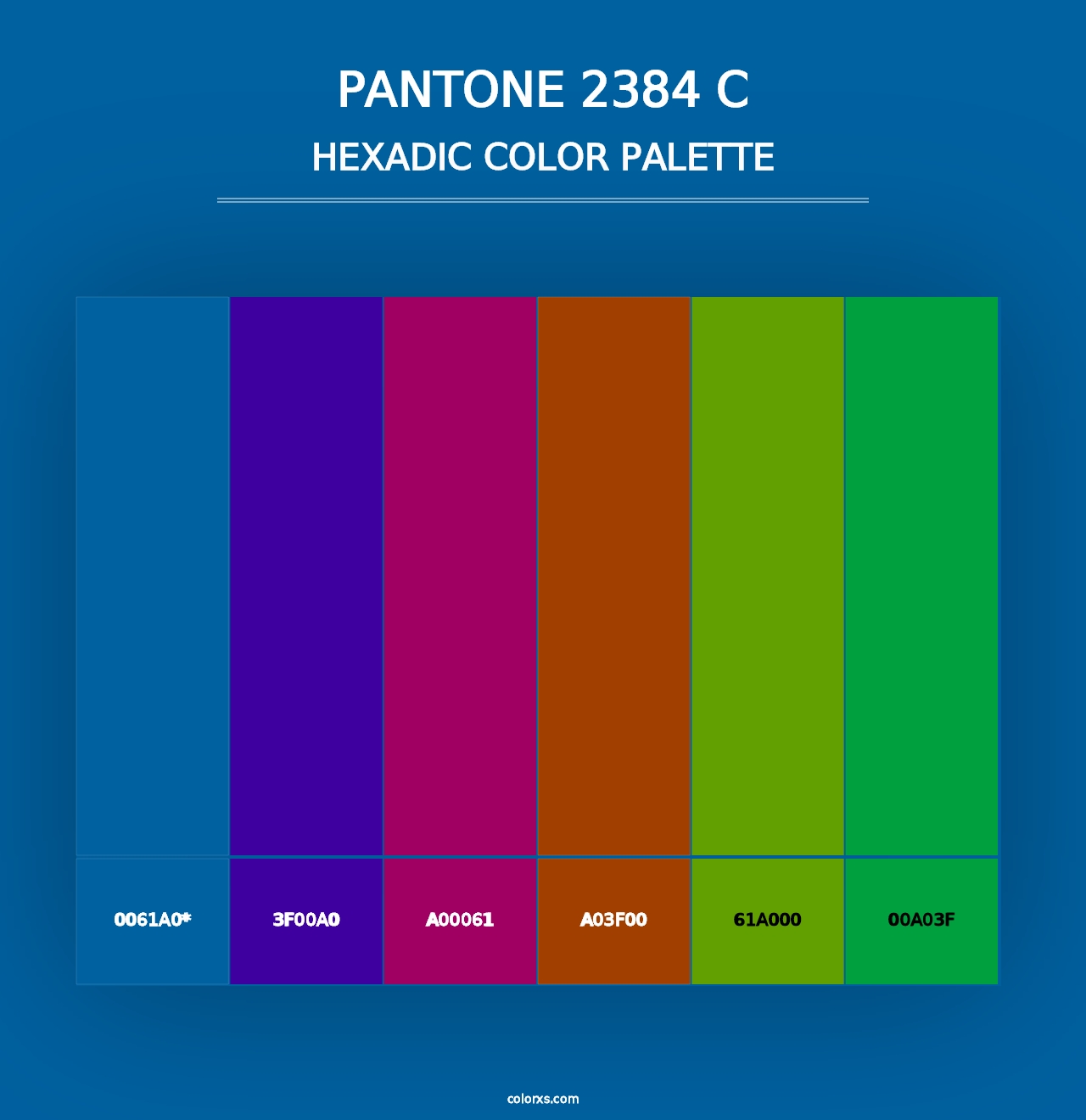 PANTONE 2384 C - Hexadic Color Palette