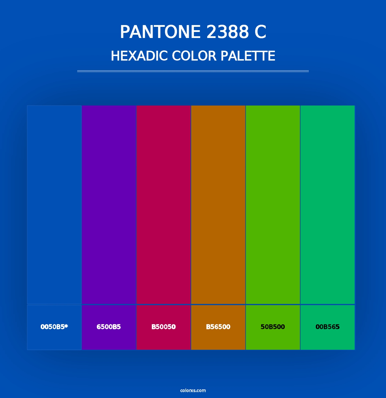 PANTONE 2388 C - Hexadic Color Palette