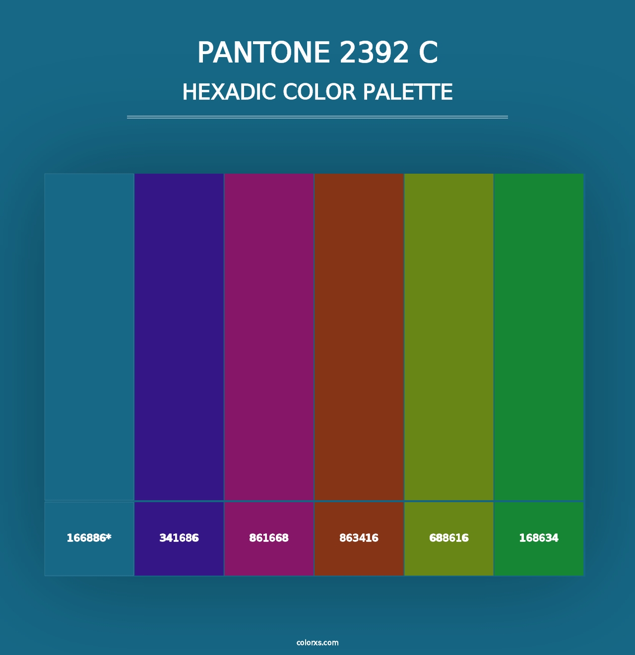 PANTONE 2392 C - Hexadic Color Palette