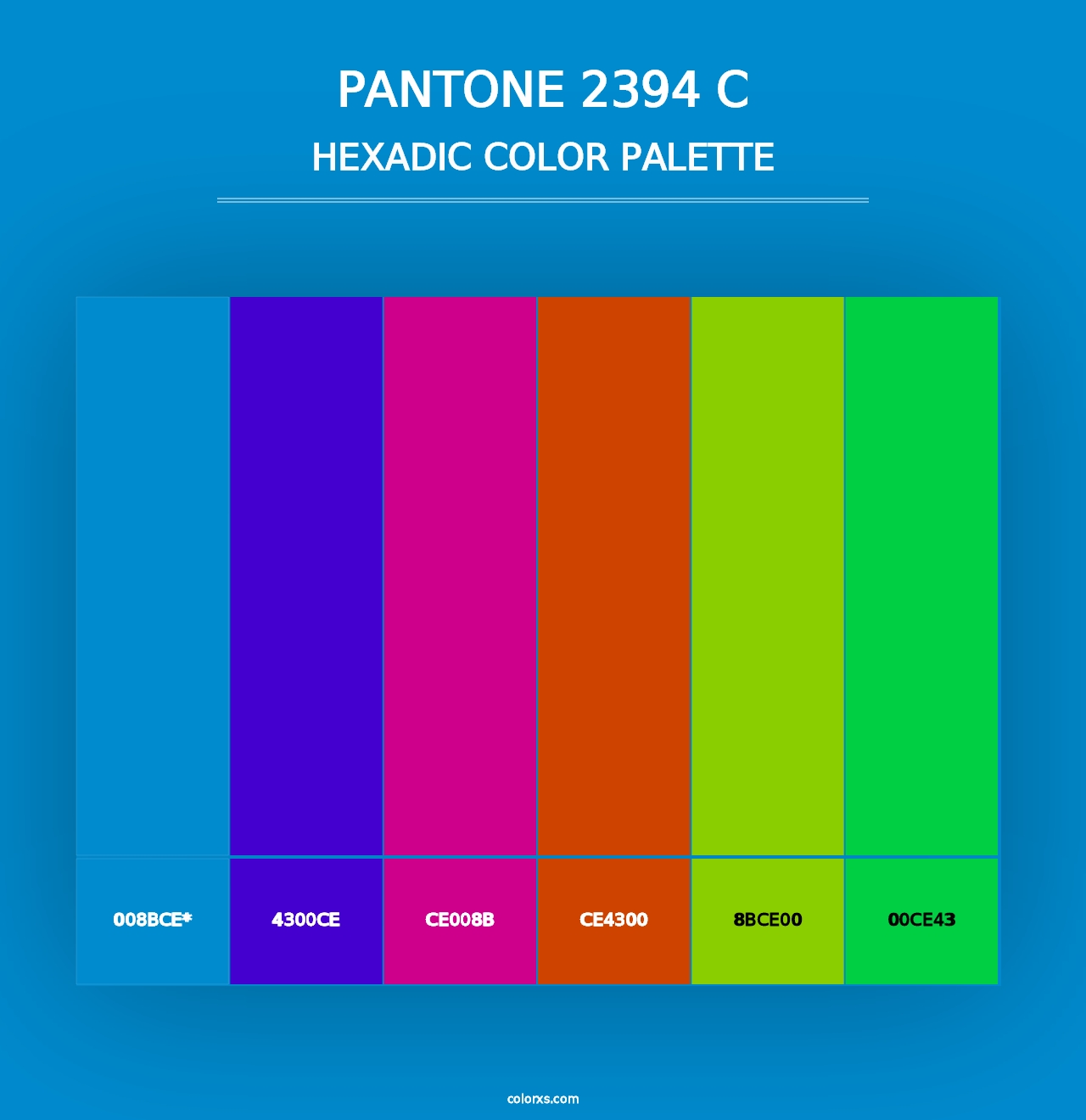 PANTONE 2394 C - Hexadic Color Palette