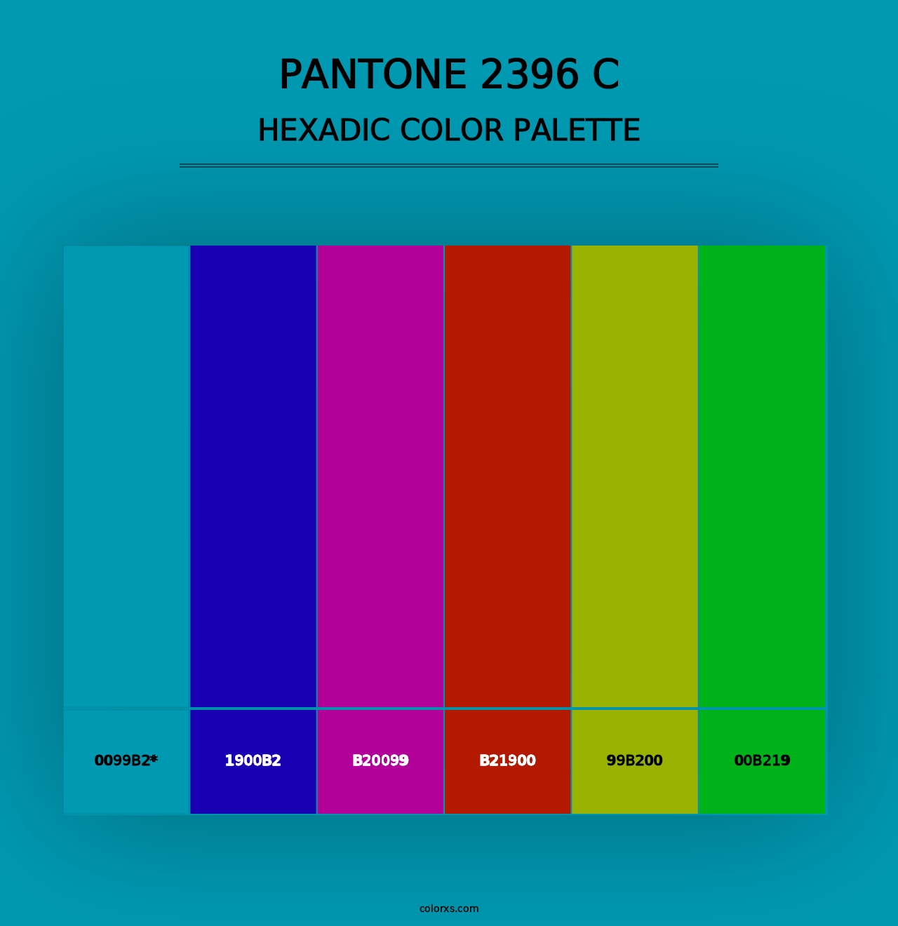 PANTONE 2396 C - Hexadic Color Palette