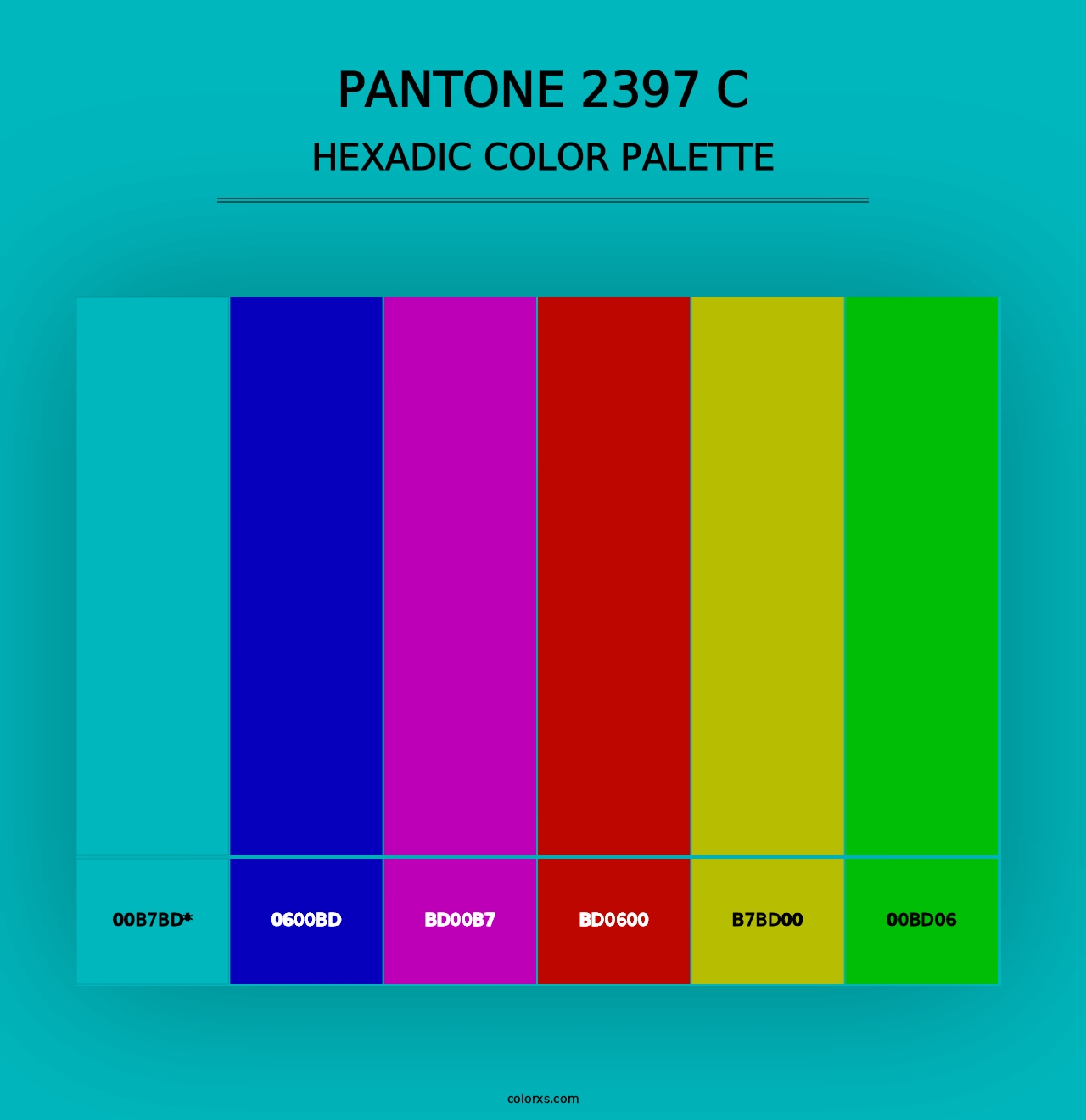 PANTONE 2397 C - Hexadic Color Palette