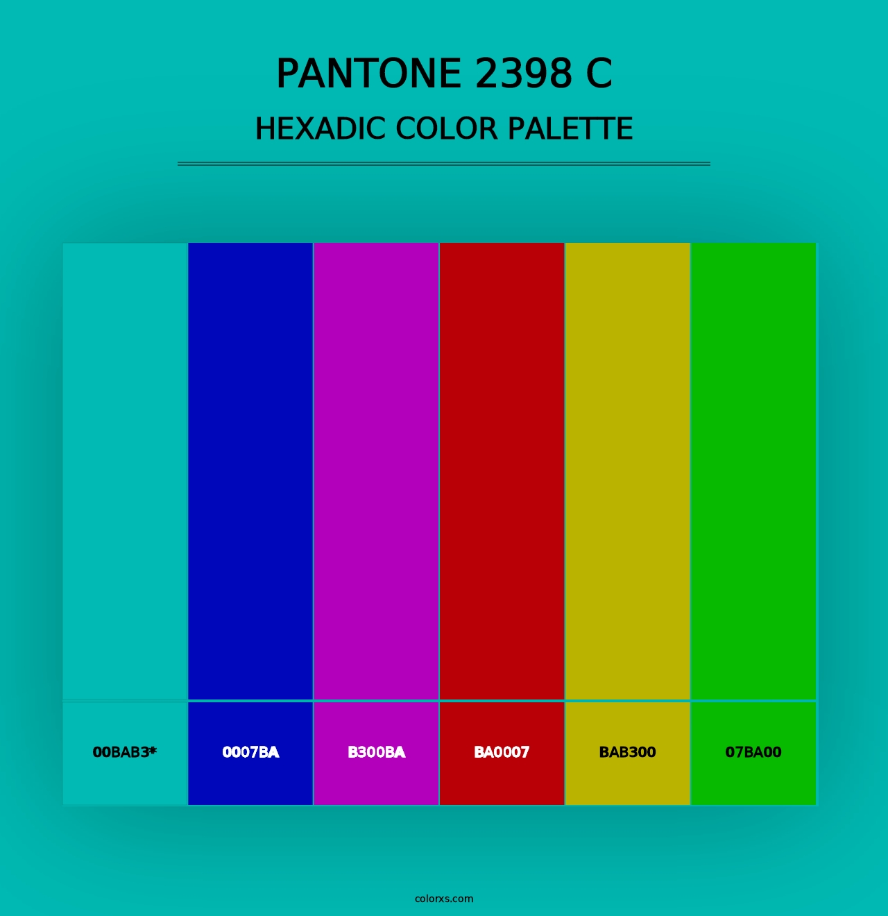 PANTONE 2398 C - Hexadic Color Palette