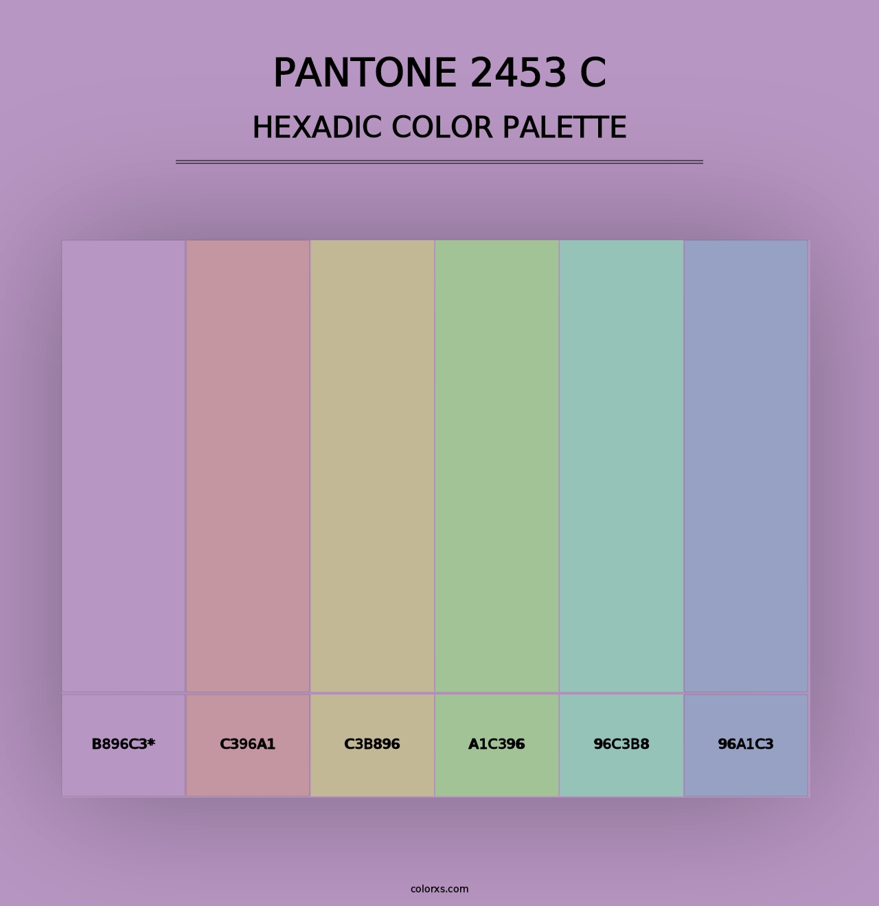 PANTONE 2453 C - Hexadic Color Palette