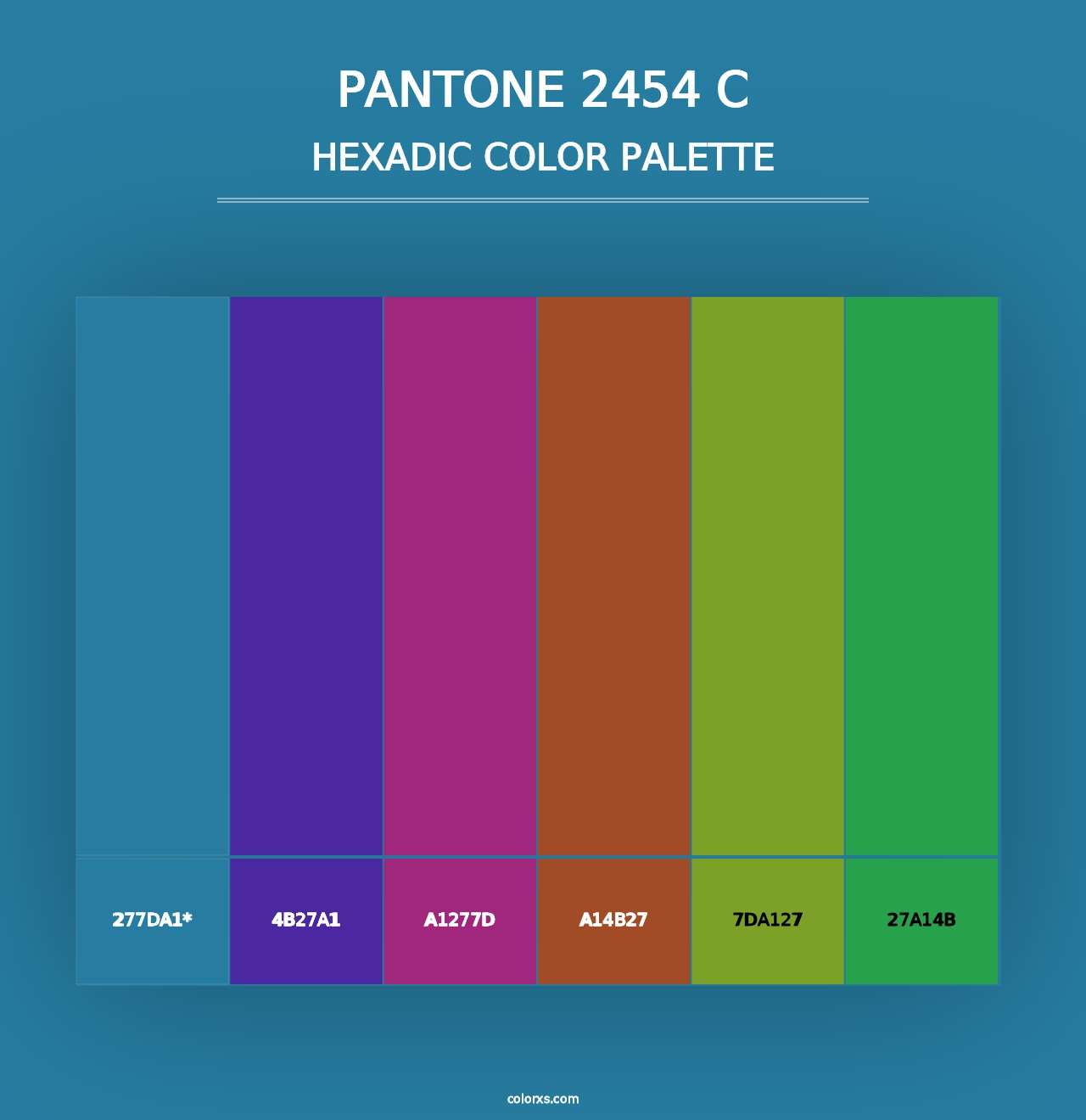 PANTONE 2454 C - Hexadic Color Palette