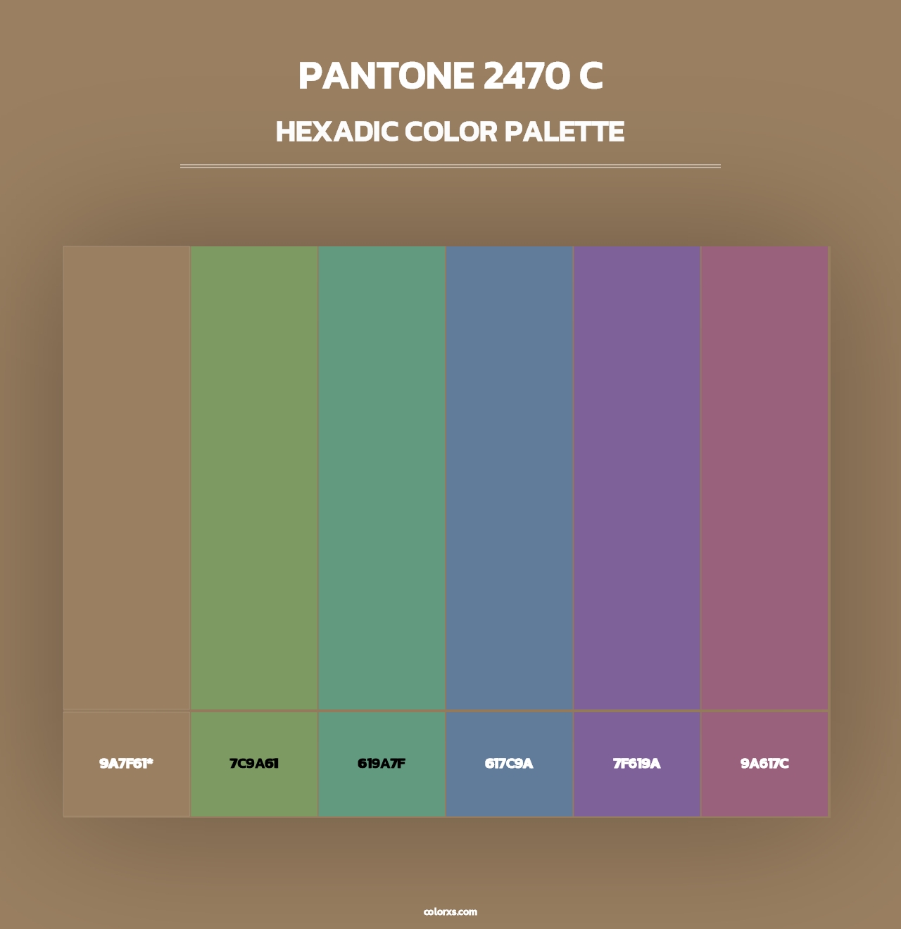 PANTONE 2470 C - Hexadic Color Palette