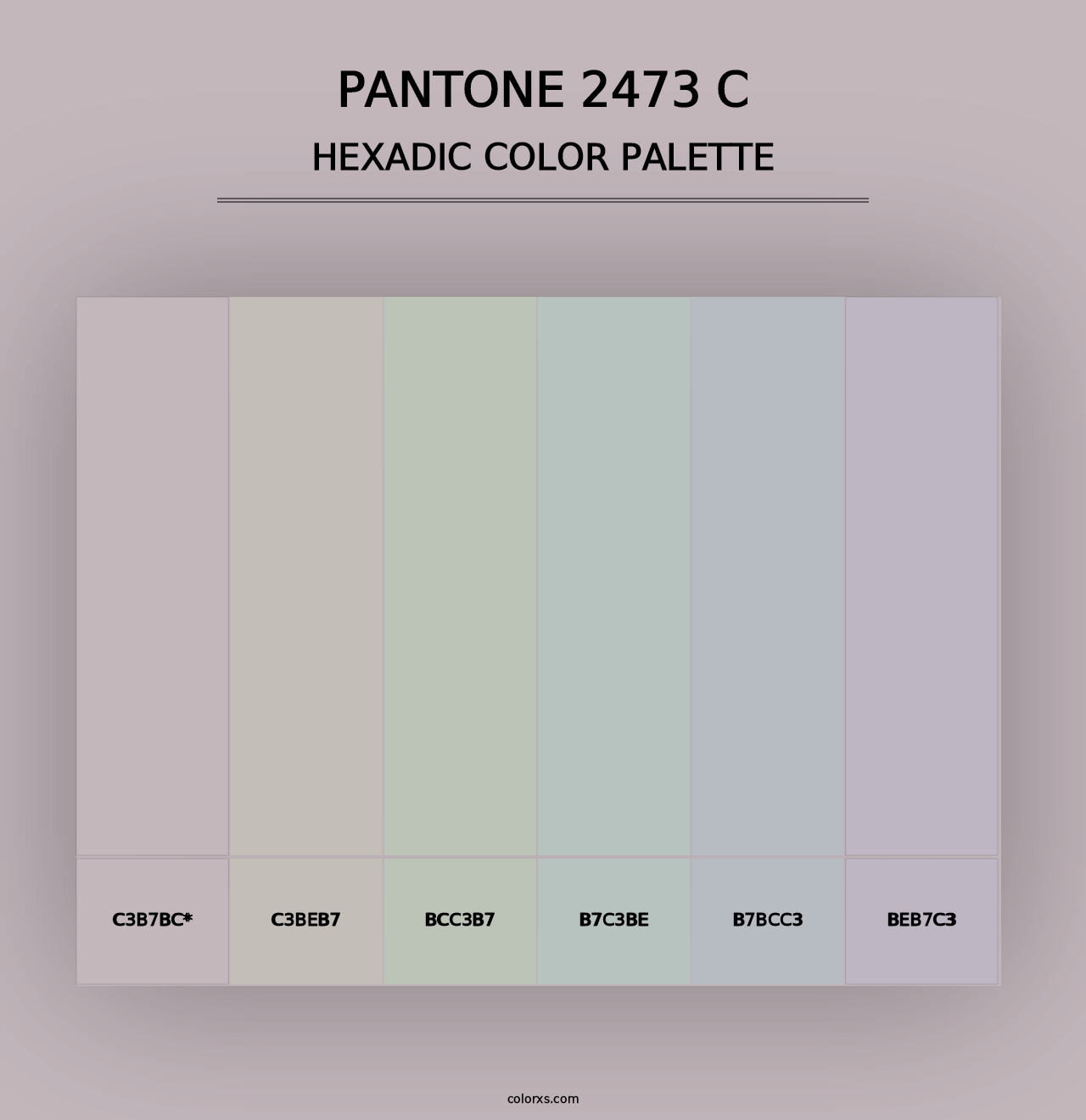 PANTONE 2473 C - Hexadic Color Palette