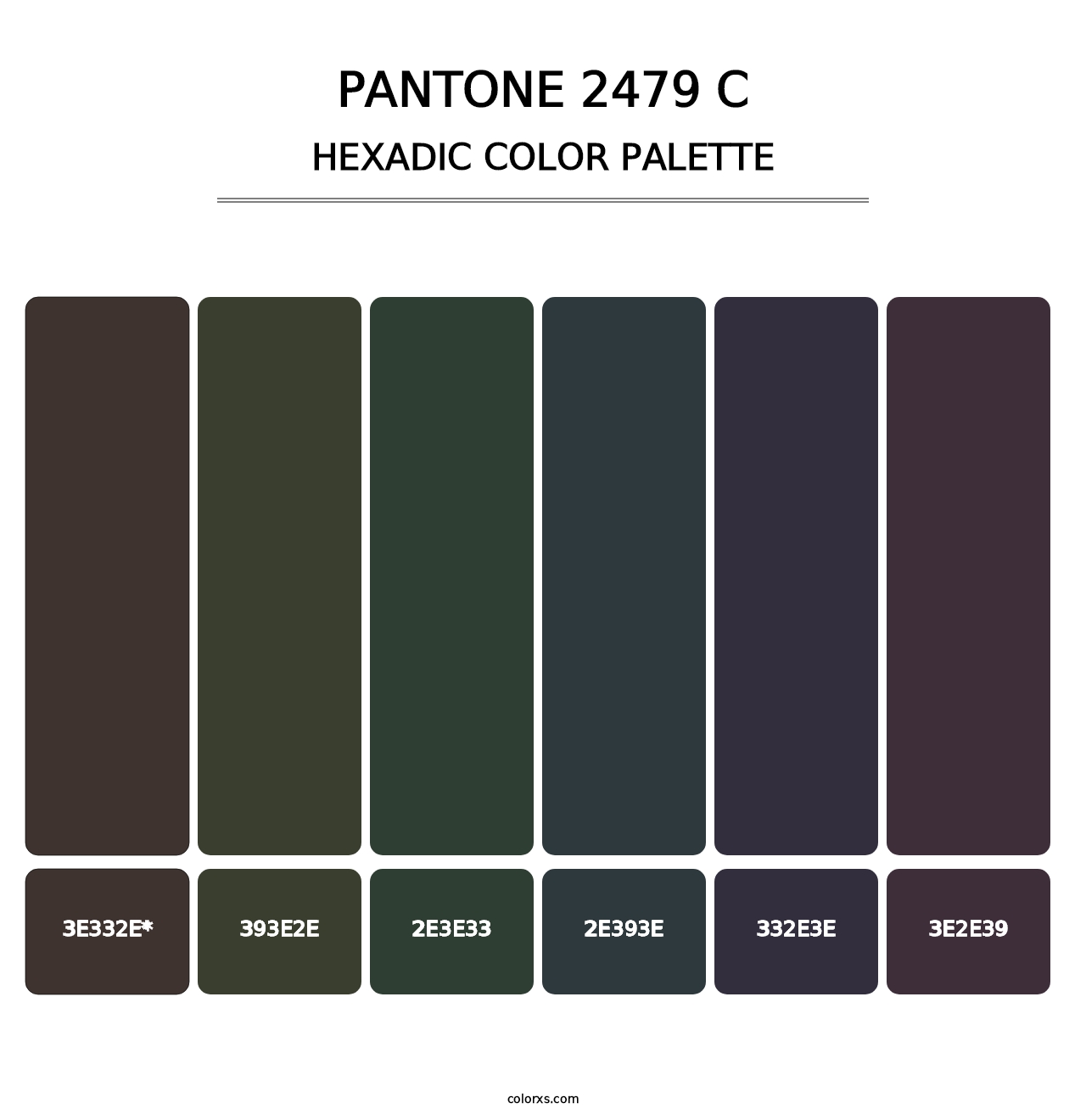 PANTONE 2479 C - Hexadic Color Palette