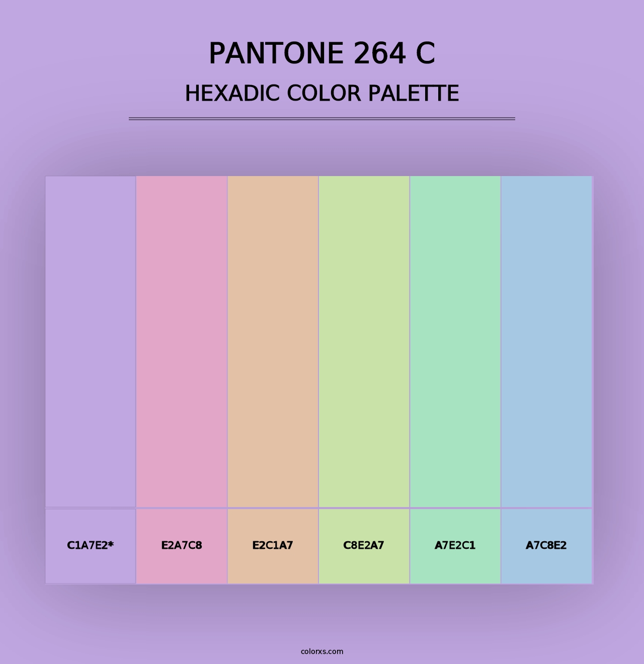 PANTONE 264 C - Hexadic Color Palette