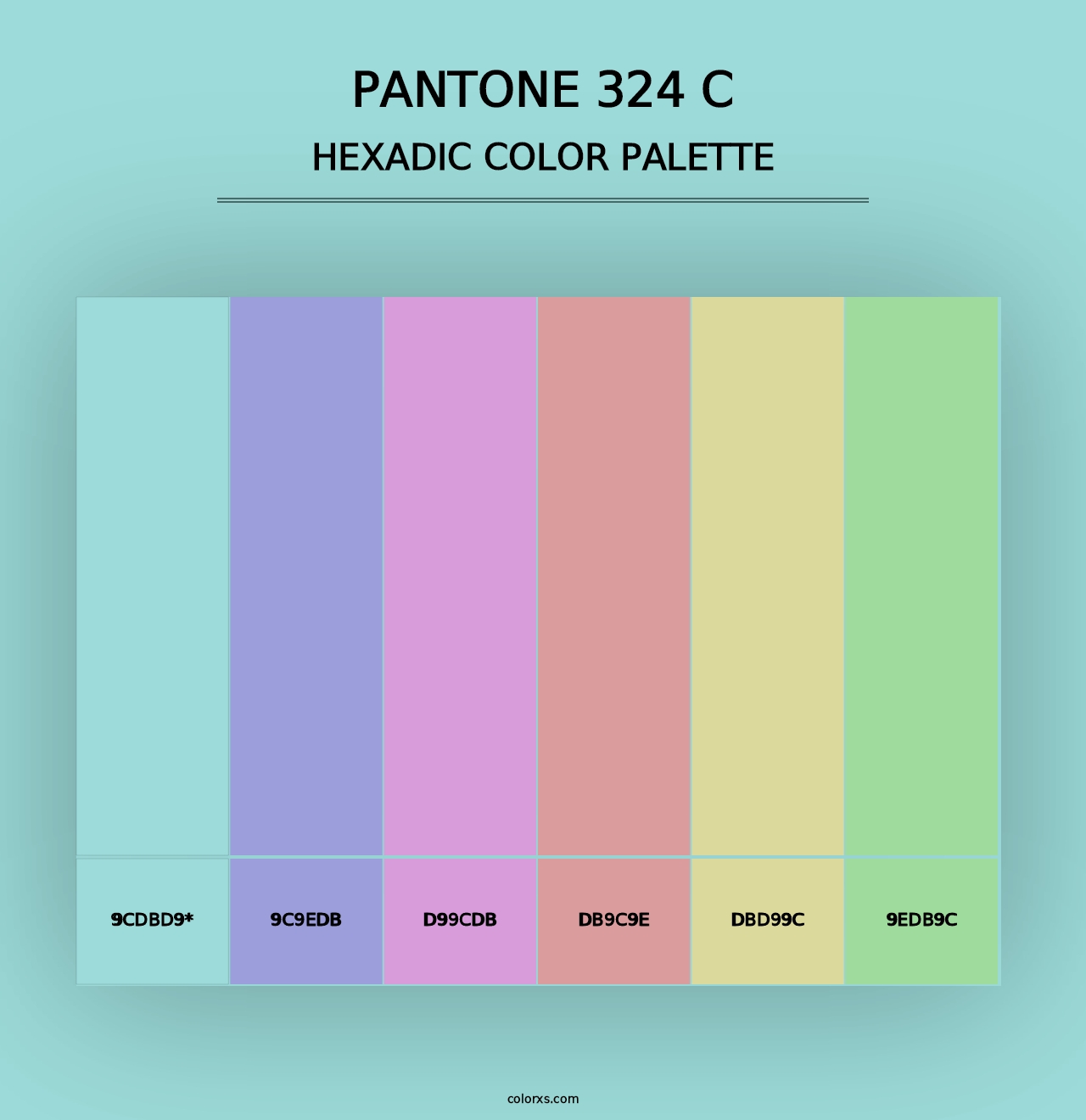 PANTONE 324 C - Hexadic Color Palette