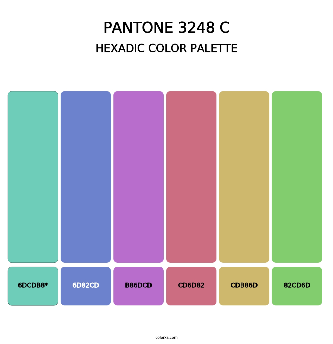 PANTONE 3248 C - Hexadic Color Palette