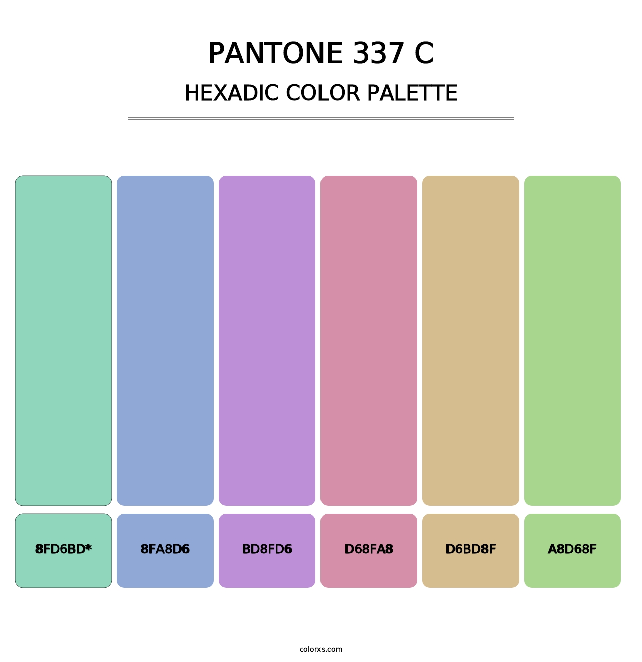 PANTONE 337 C - Hexadic Color Palette