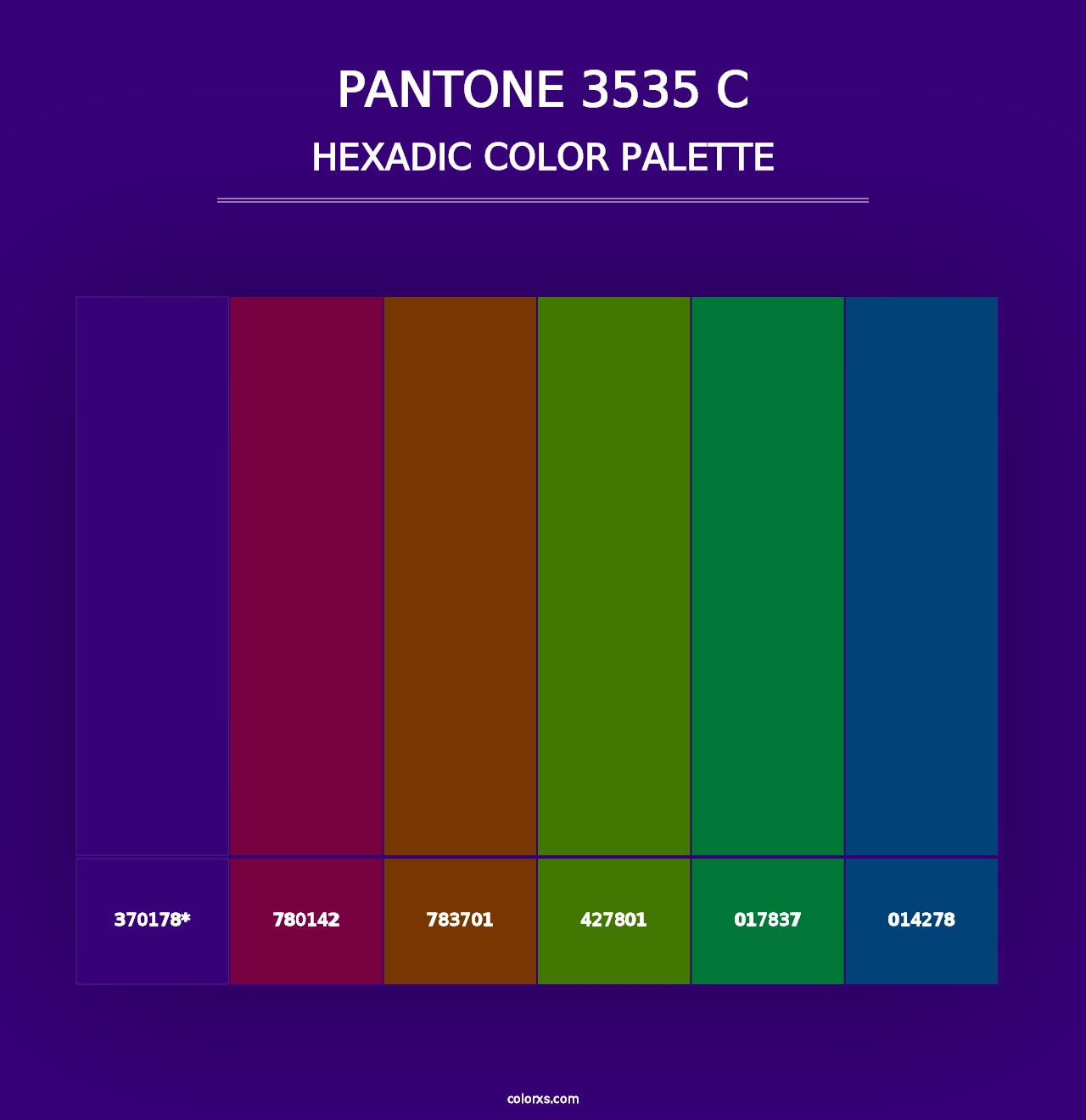 PANTONE 3535 C - Hexadic Color Palette