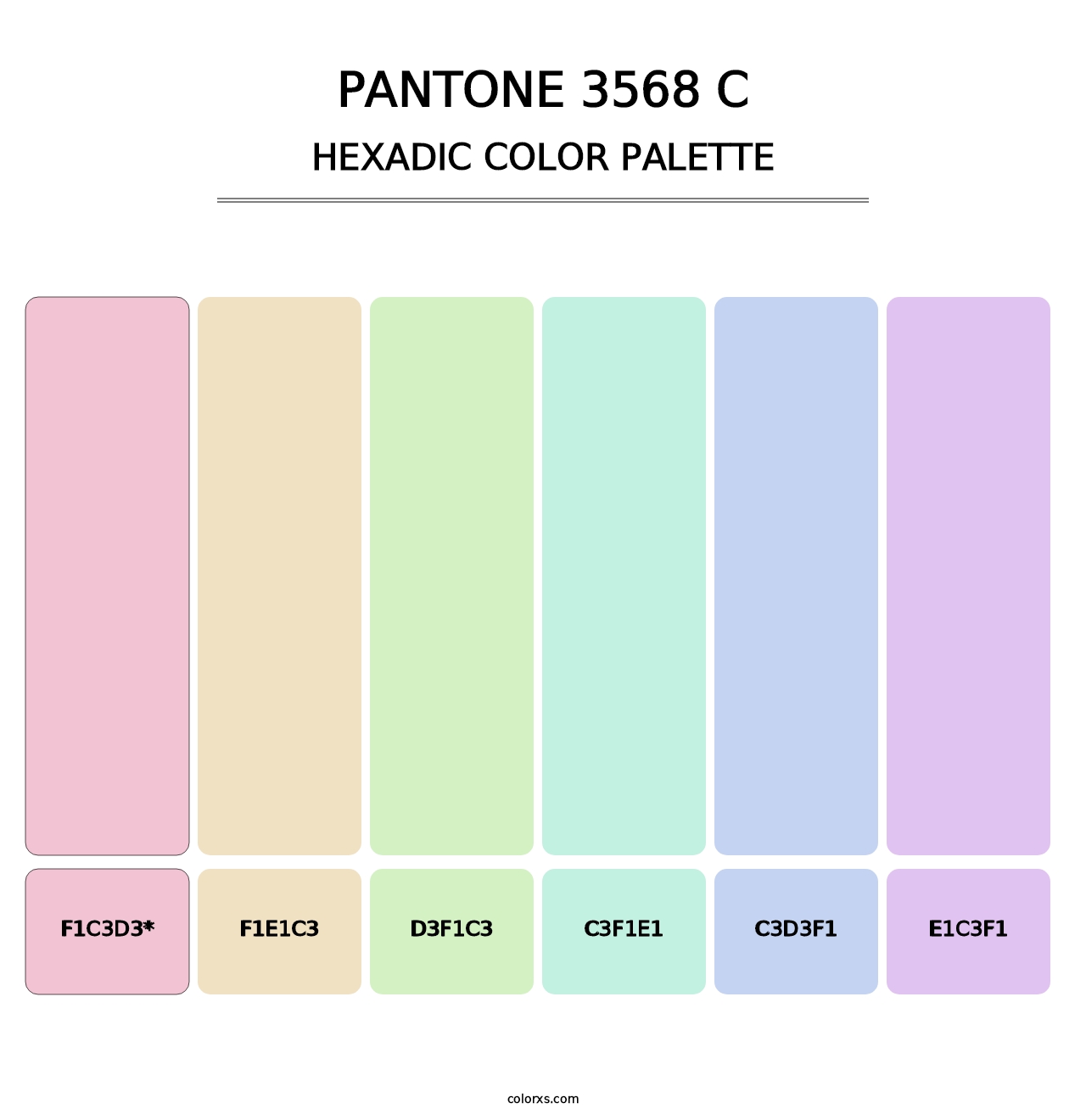 PANTONE 3568 C - Hexadic Color Palette