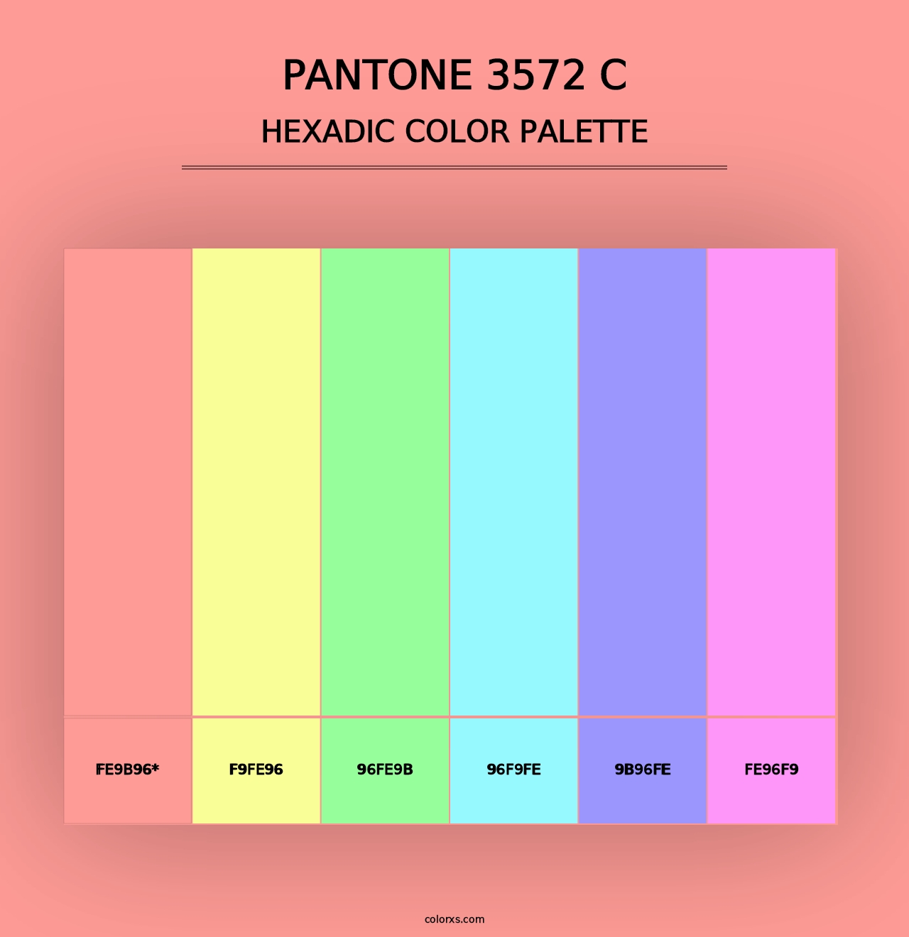 PANTONE 3572 C - Hexadic Color Palette