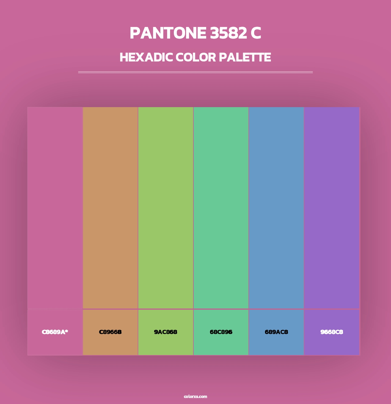 PANTONE 3582 C - Hexadic Color Palette