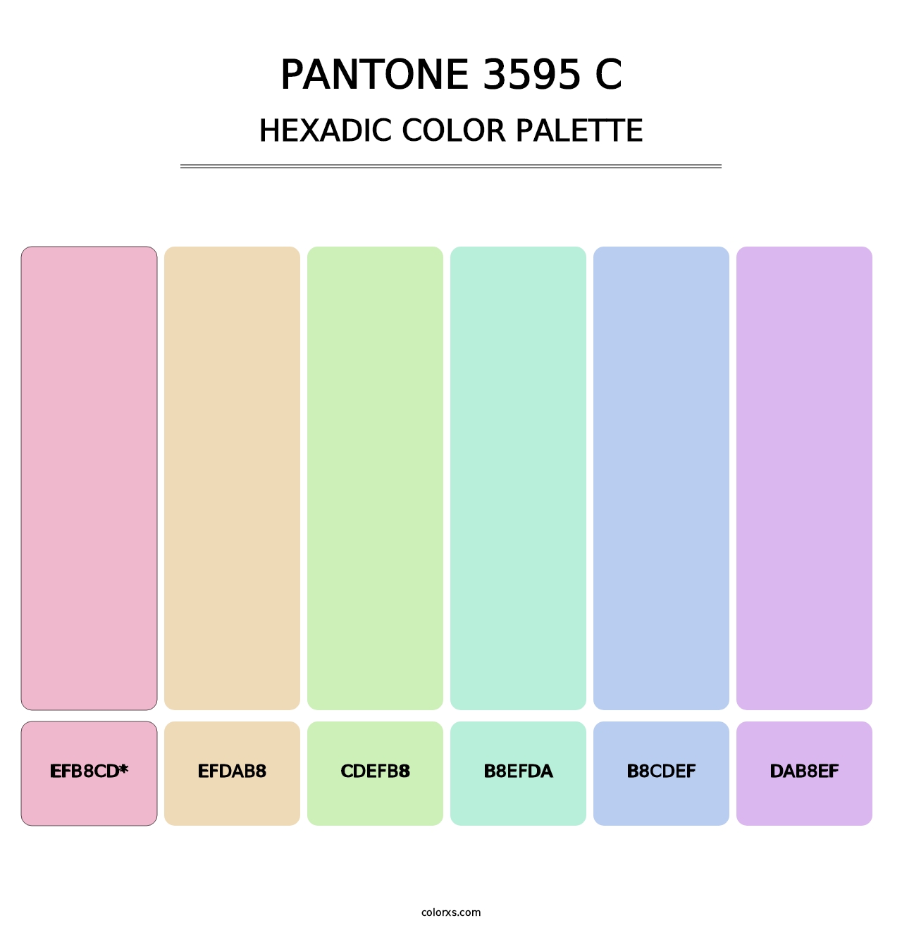 PANTONE 3595 C - Hexadic Color Palette