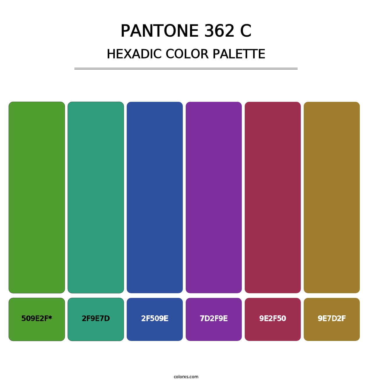 PANTONE 362 C - Hexadic Color Palette