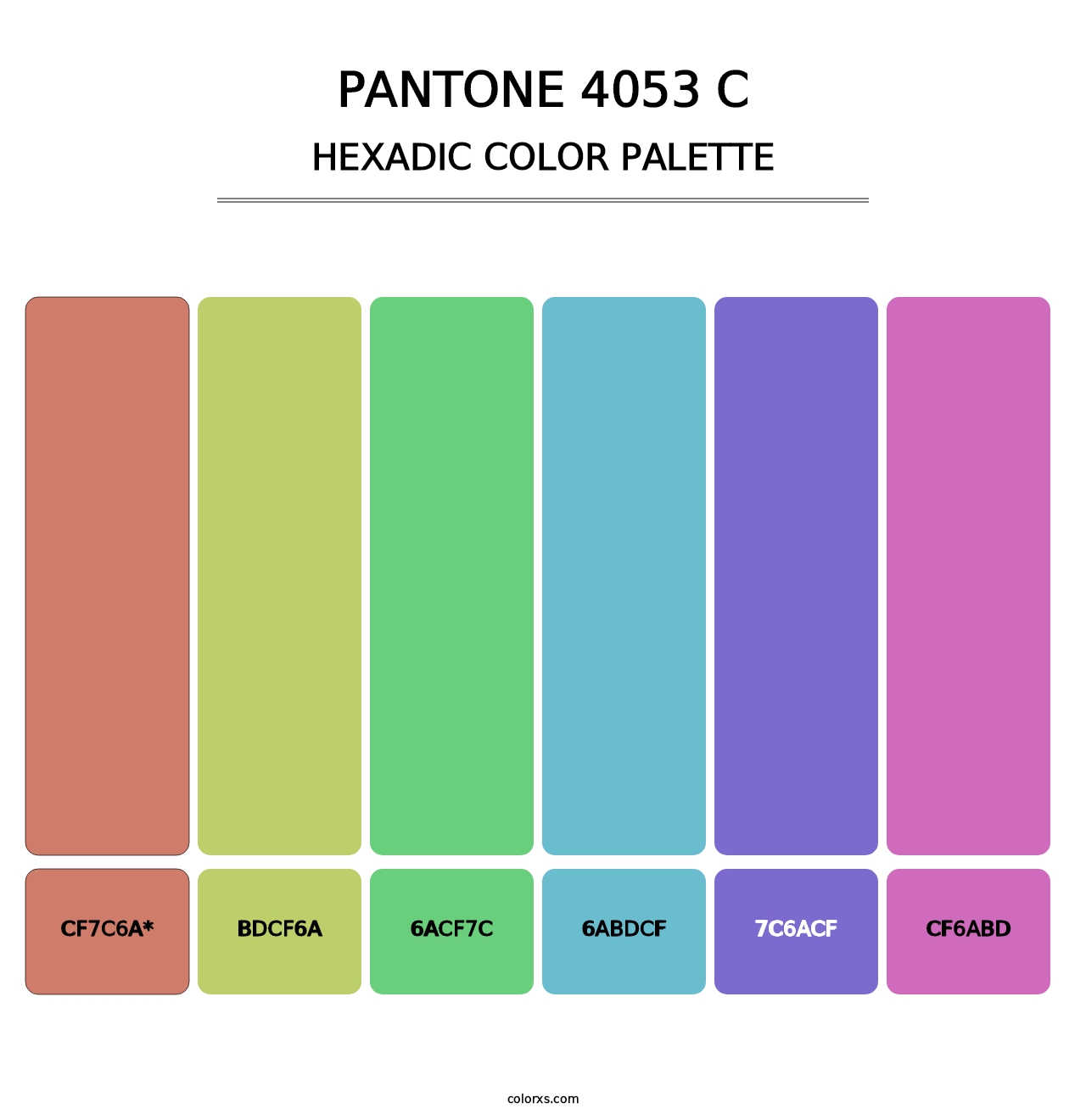 PANTONE 4053 C - Hexadic Color Palette