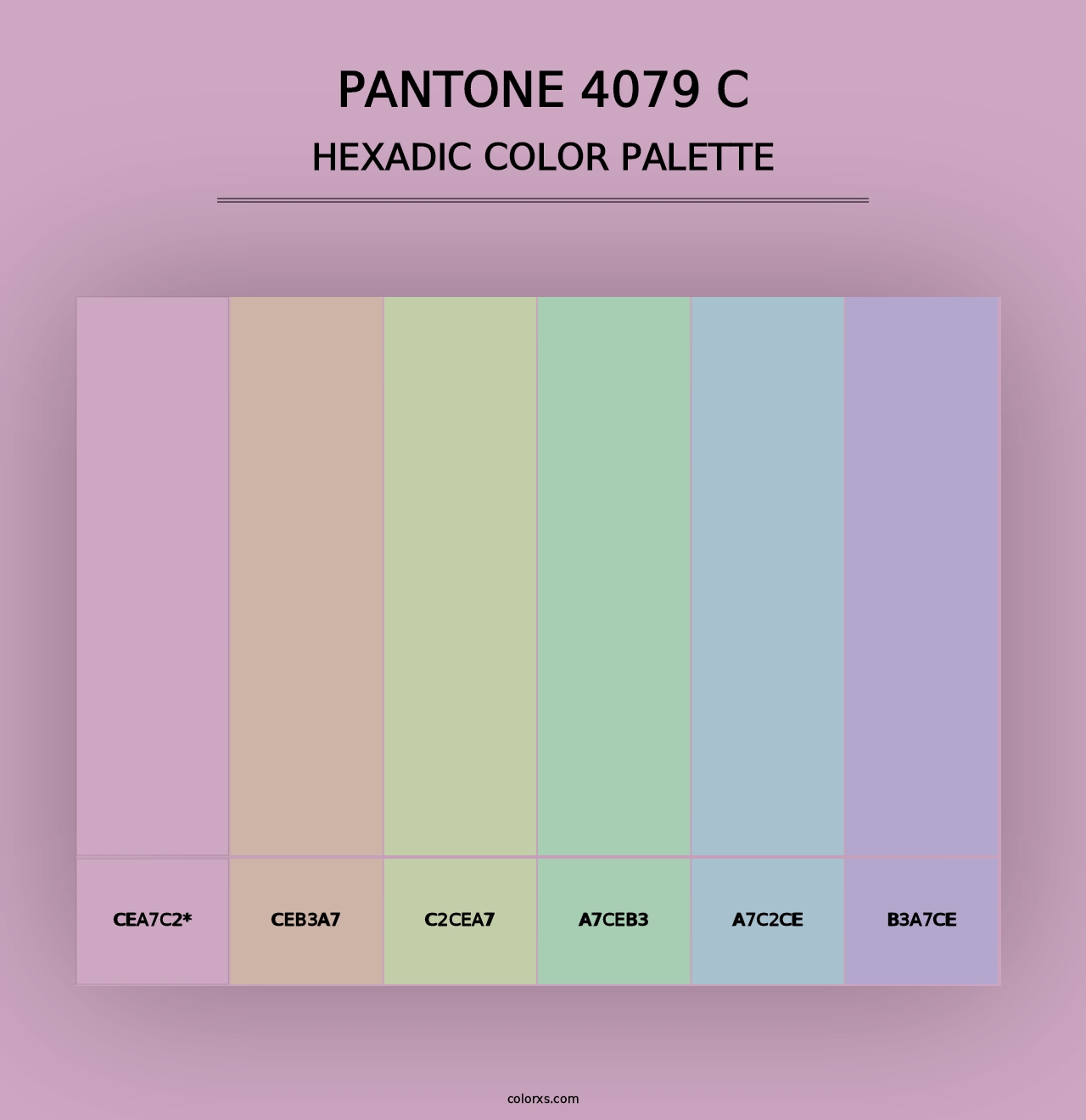 PANTONE 4079 C - Hexadic Color Palette