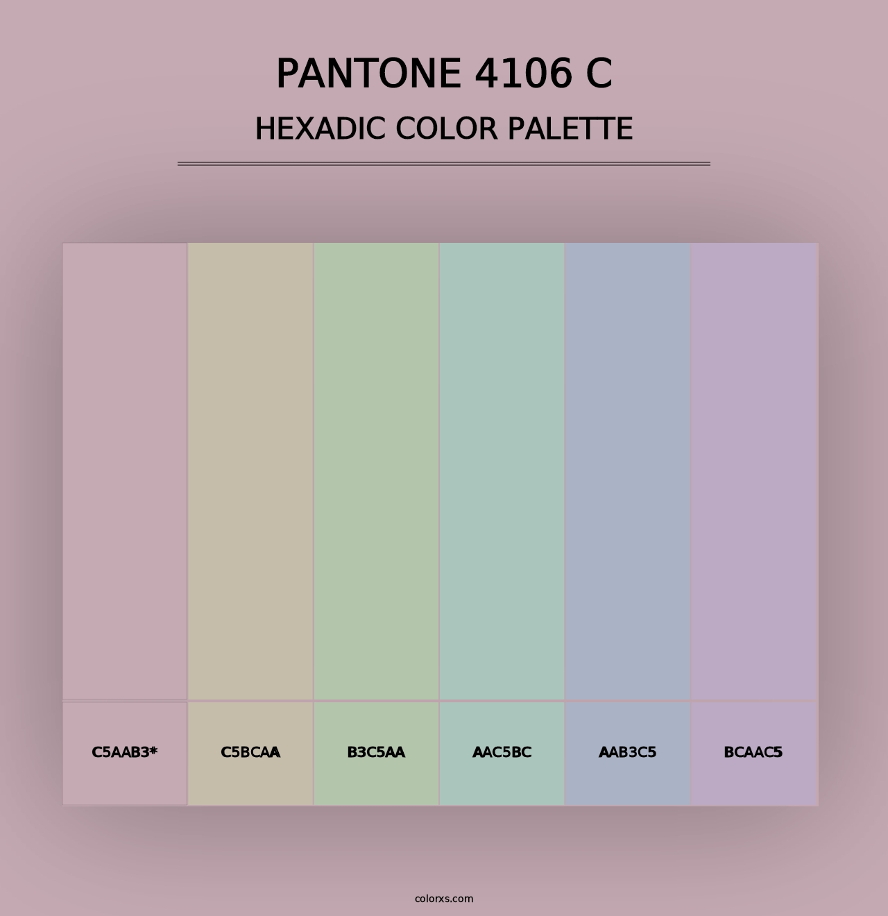 PANTONE 4106 C - Hexadic Color Palette