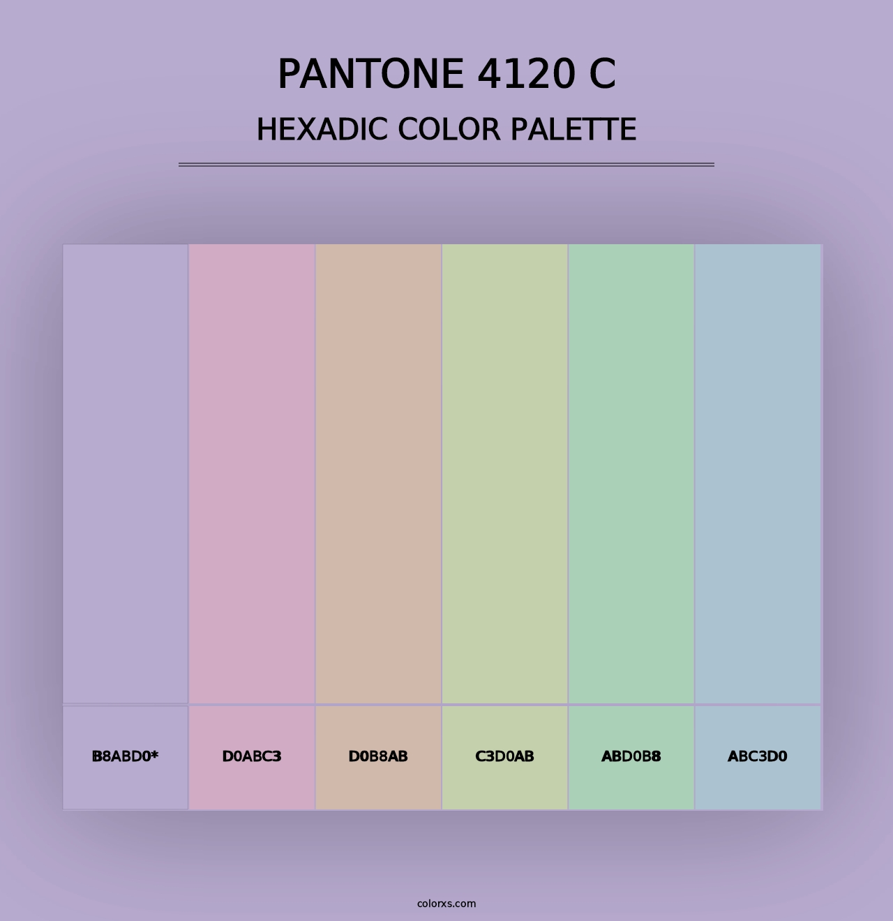 PANTONE 4120 C - Hexadic Color Palette