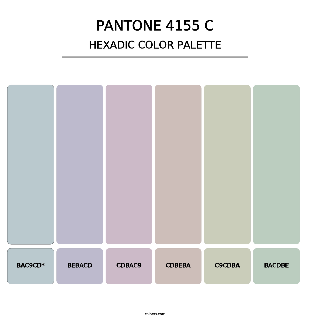 PANTONE 4155 C - Hexadic Color Palette