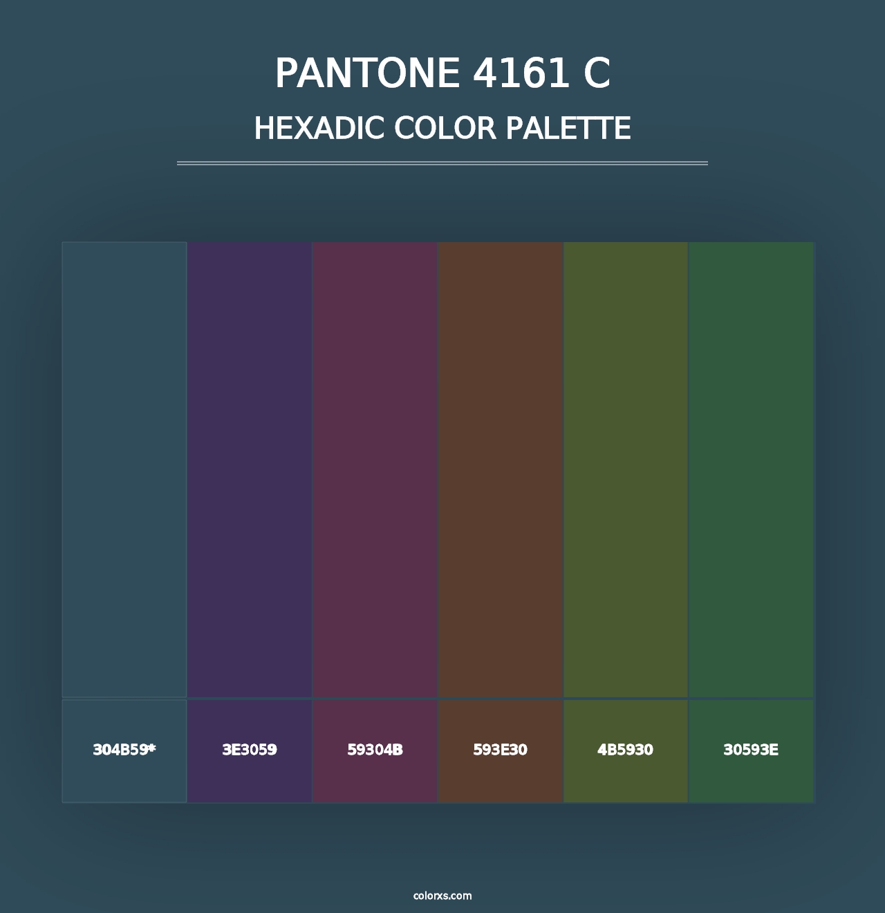 PANTONE 4161 C - Hexadic Color Palette